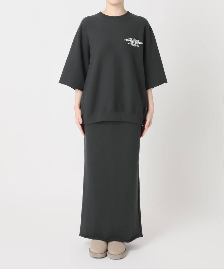 AMERICANA/アメリカーナ】 HALF SLEEVE SWEAT（スウェット）｜L 