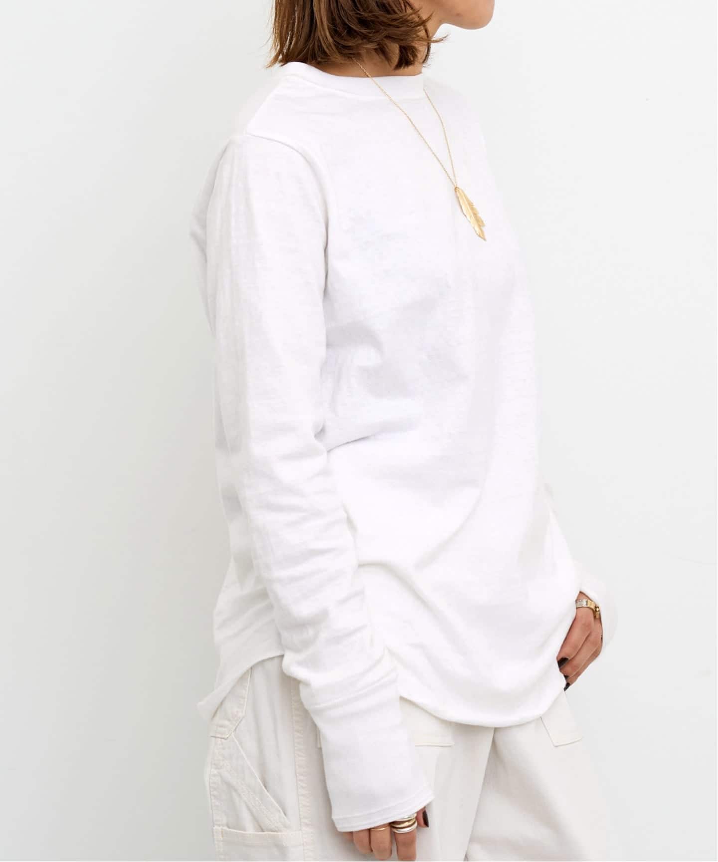 AMERICANA/アメリカーナ】 CREWNECK LONG SLEEVE TEE（Tシャツ