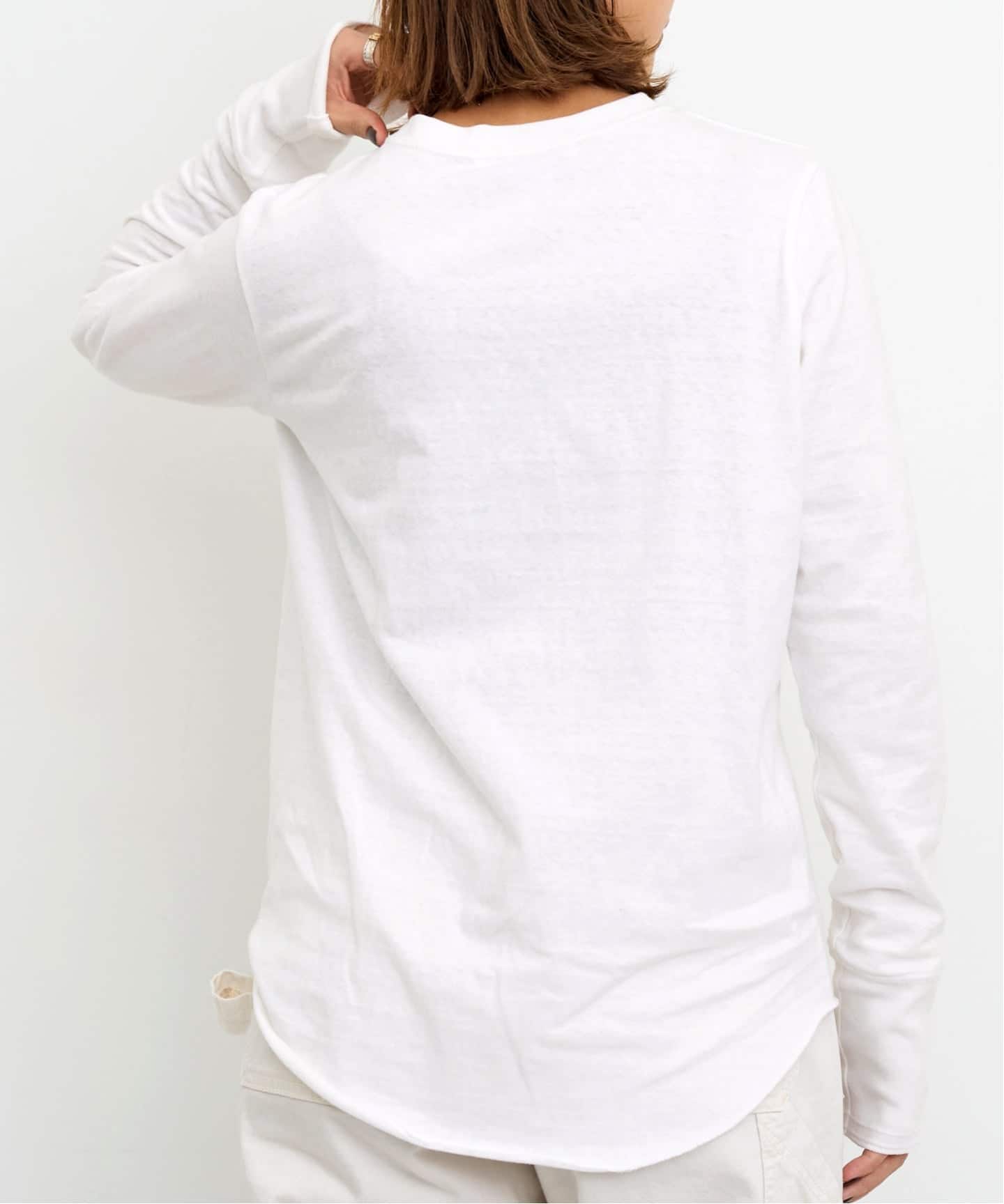 AMERICANA/アメリカーナ】 CREWNECK LONG SLEEVE TEE（Tシャツ