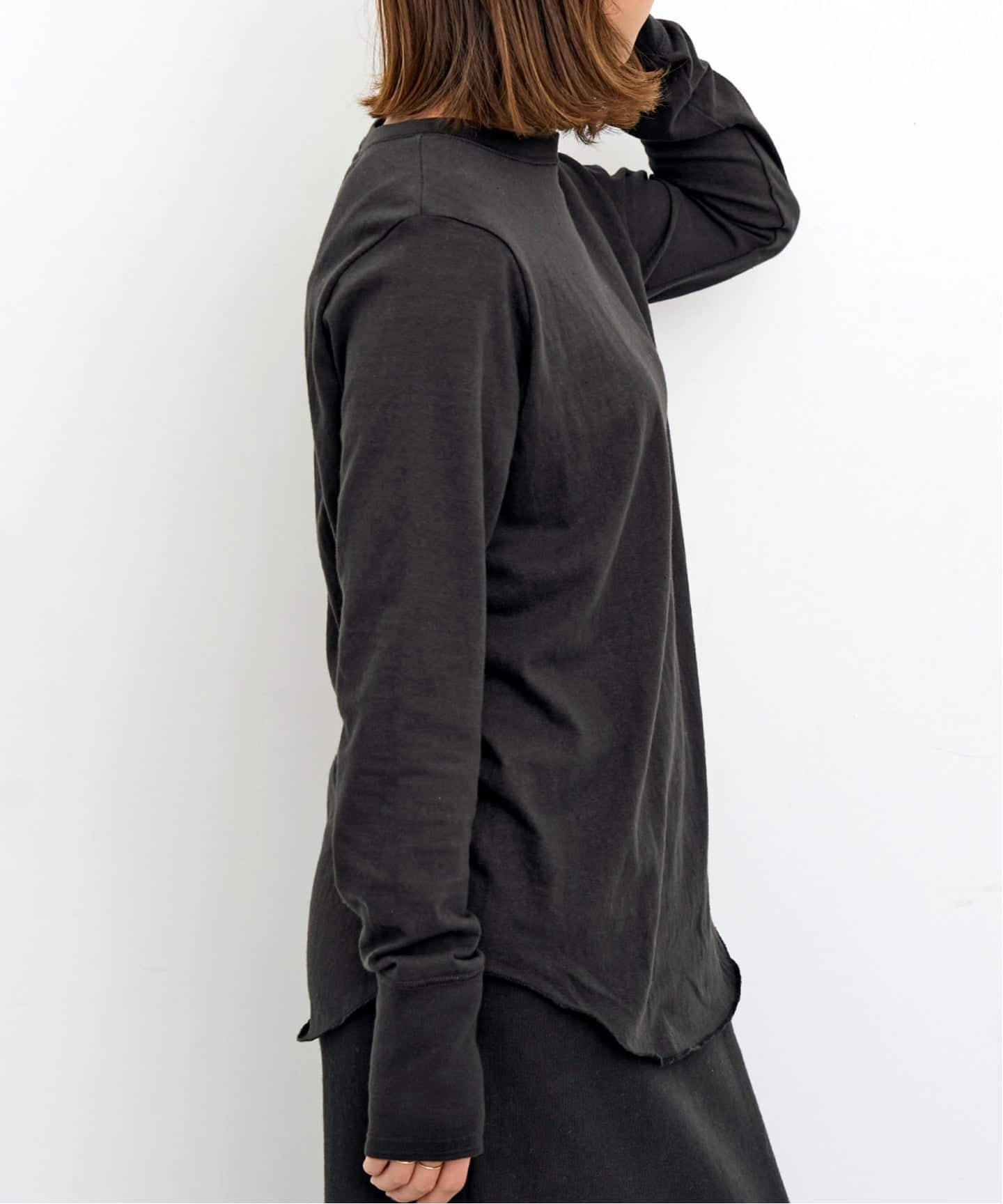 AMERICANA/アメリカーナ】 CREWNECK LONG SLEEVE TEE（Tシャツ