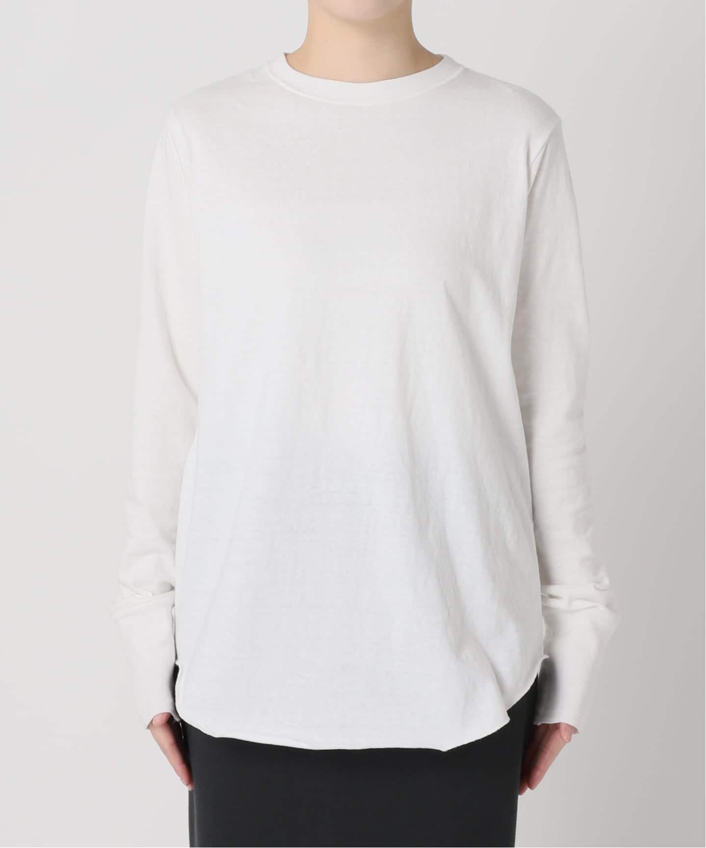 AMERICANA/アメリカーナ】 CREWNECK LONG SLEEVE TEE（Tシャツ