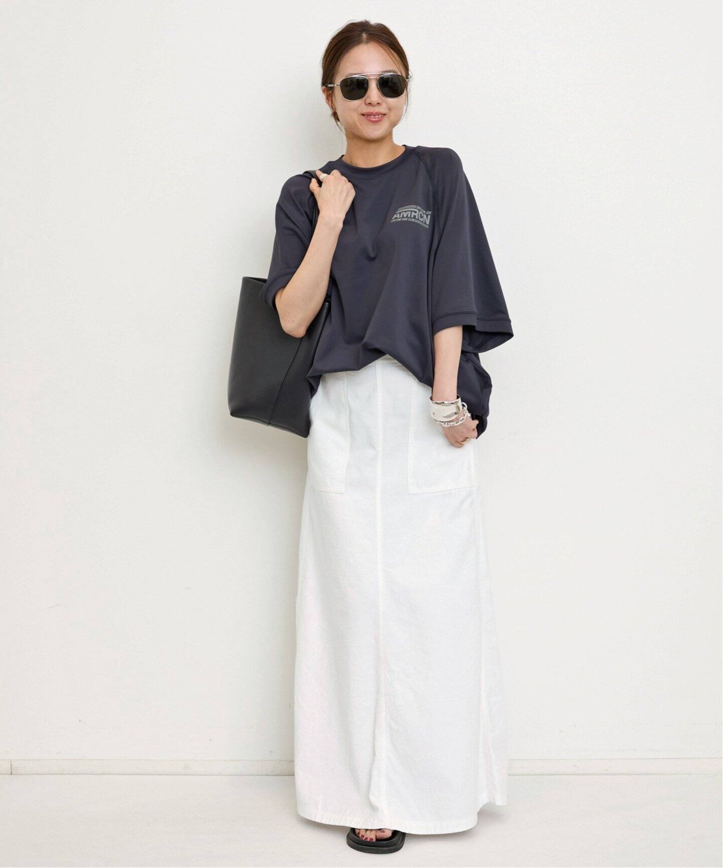AMERICANA/アメリカーナ】 Cool Relax Tee（Tシャツ／カットソー）｜L 