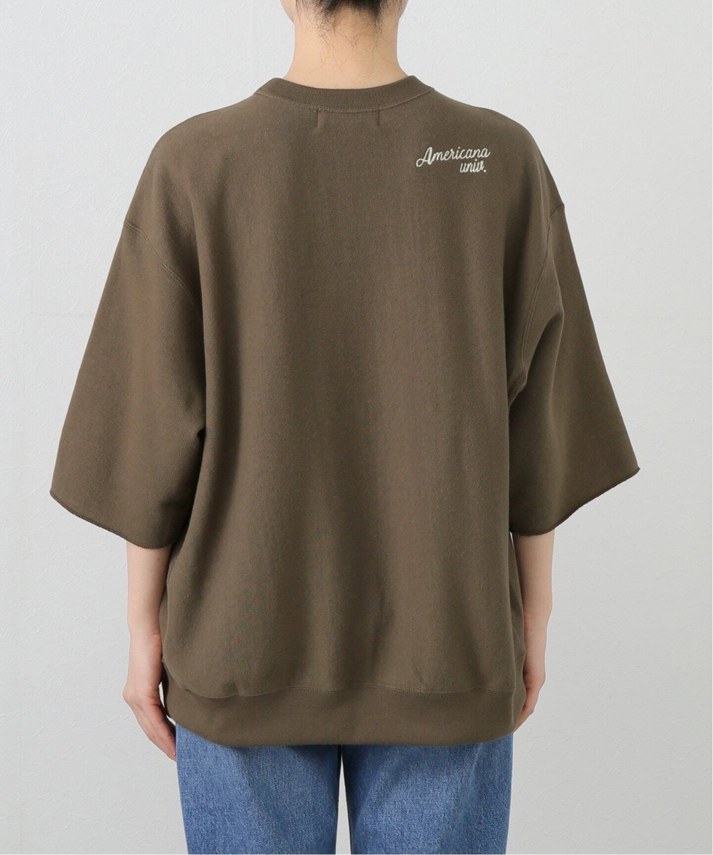 AMERICANA/アメリカーナ】 HALF SLEEVE SWEAT（スウェット）｜L  