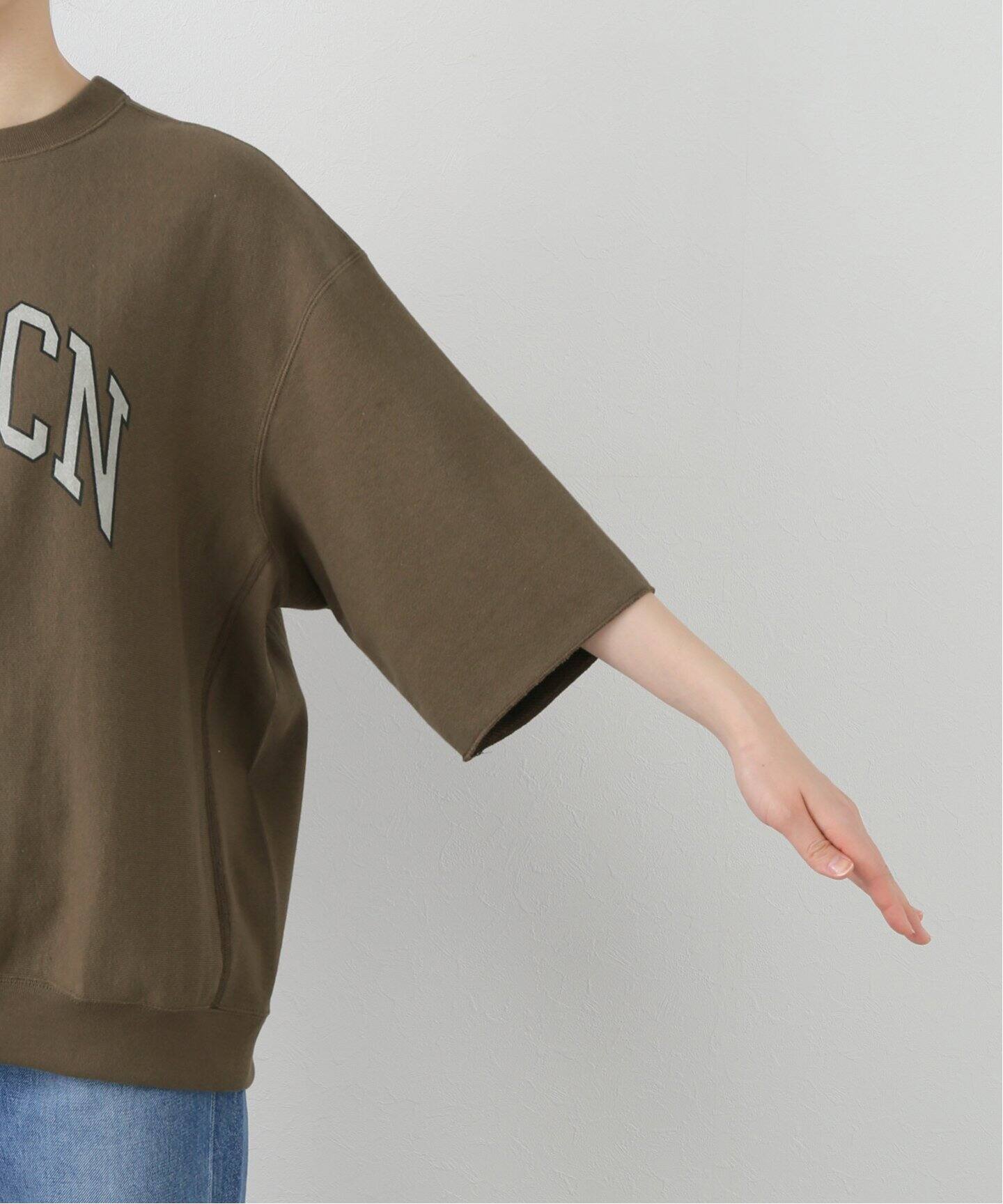 AMERICANA/アメリカーナ】 HALF SLEEVE SWEAT（スウェット）｜L 