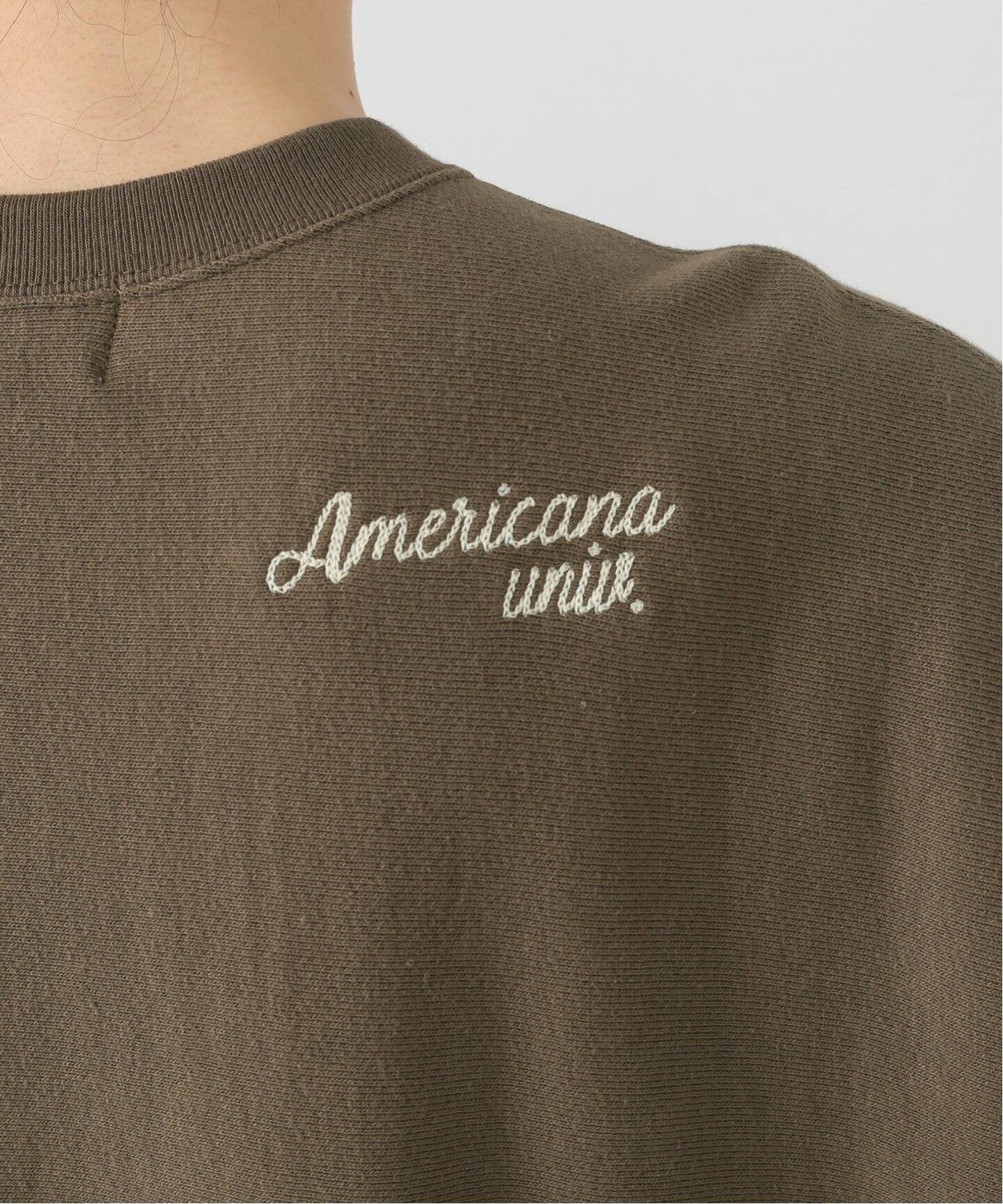 AMERICANA/アメリカーナ】 HALF SLEEVE SWEAT（スウェット）｜L 