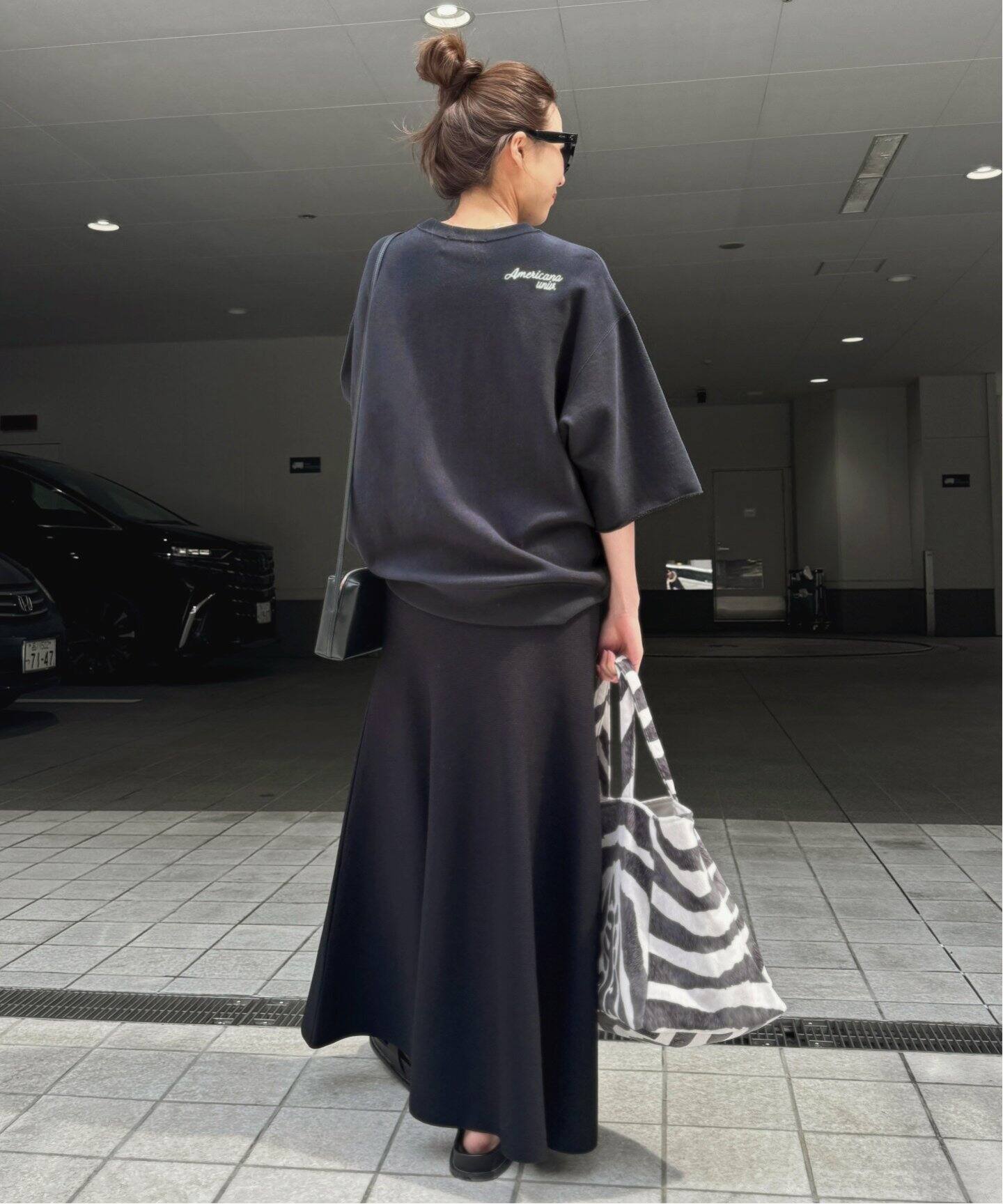 AMERICANA/アメリカーナ】 HALF SLEEVE SWEAT（スウェット）｜L  