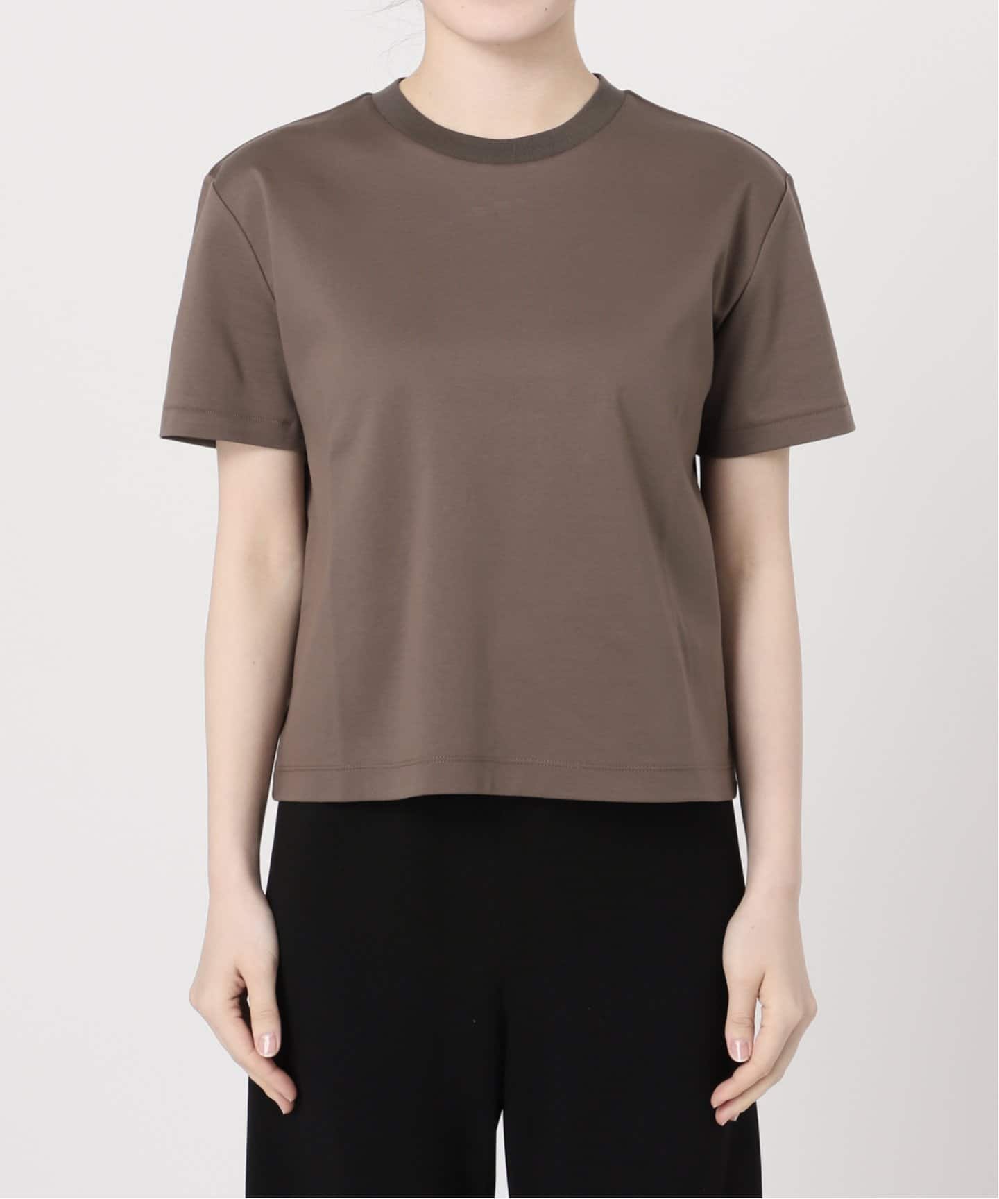 高質 コンパクトTシャツ（Tシャツ／カットソー）｜AP STUDIO トップス