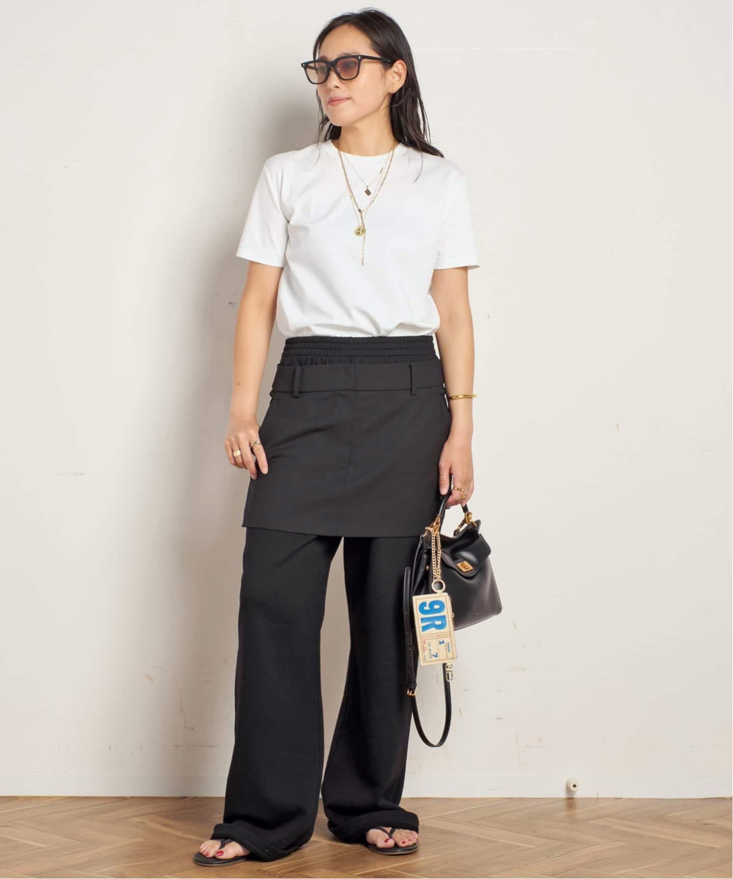 apstudio コンパクトTシャツ　ベージュ コンパクトTシャツ（Tシャツ／カットソー）｜AP STUDIO