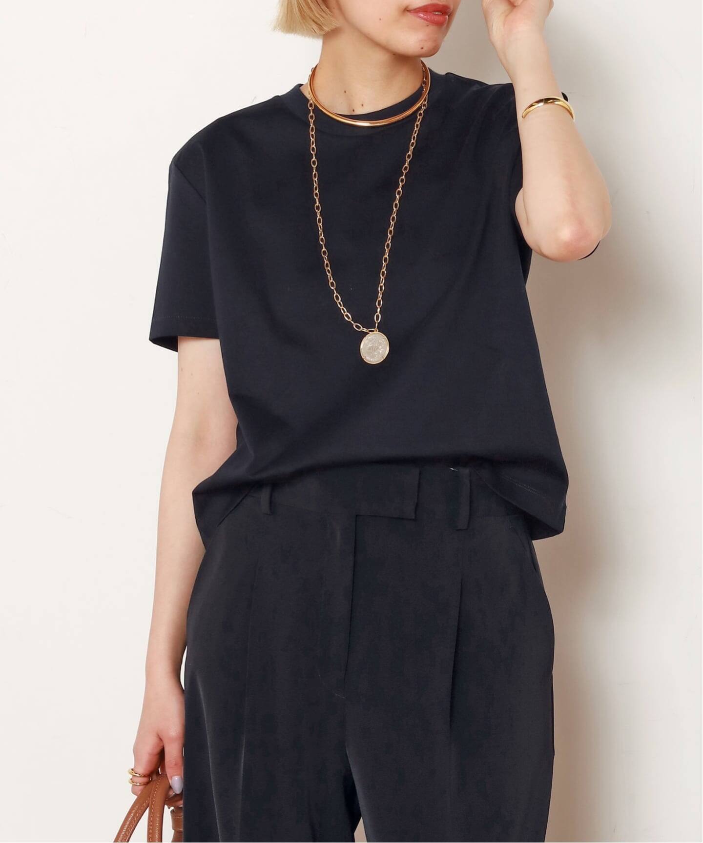apstudio コンパクトTシャツ　ベージュ 追加 コンパクトTシャツ（Tシャツ／カットソー）｜AP STUDIO