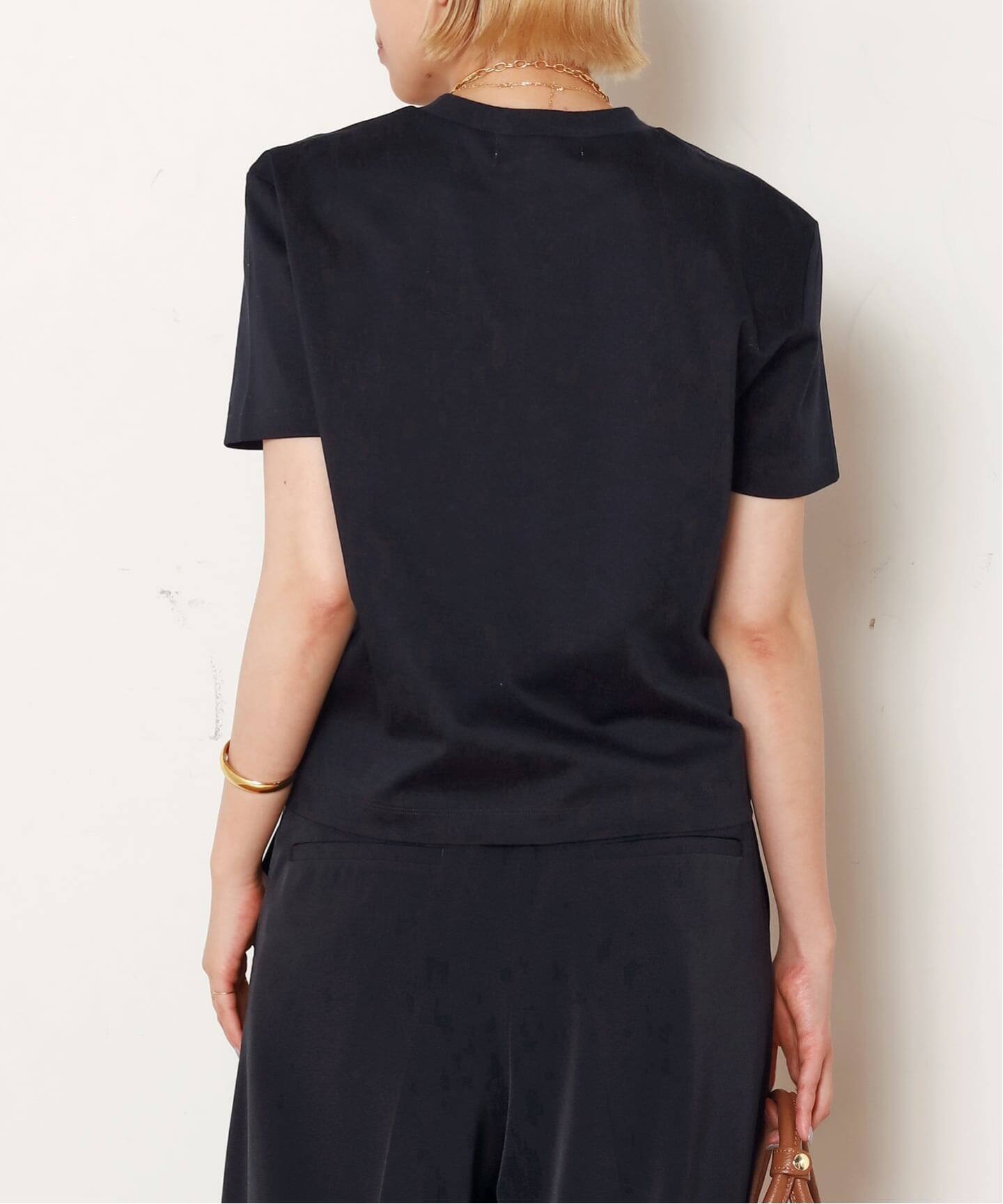 人気完売品 AP STUDIO C/W/カシミヤTシャツ ブラック 人気完売品 AP STUDIO C/W/カシミヤTシャツ ブラック 【公式通販】