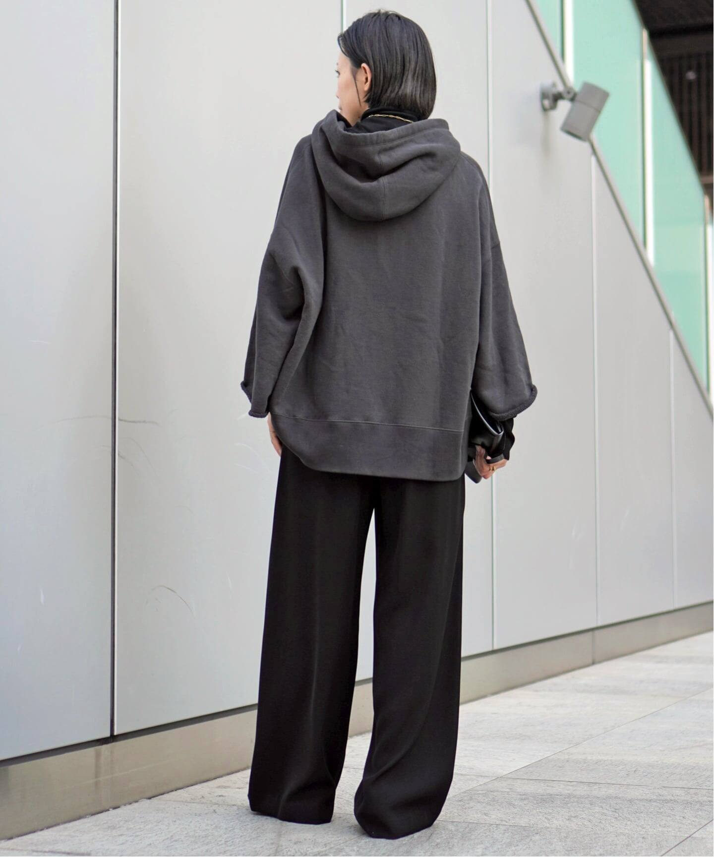 ウールミックスハーフジップフーディ（Tシャツ／カットソー）｜AP 