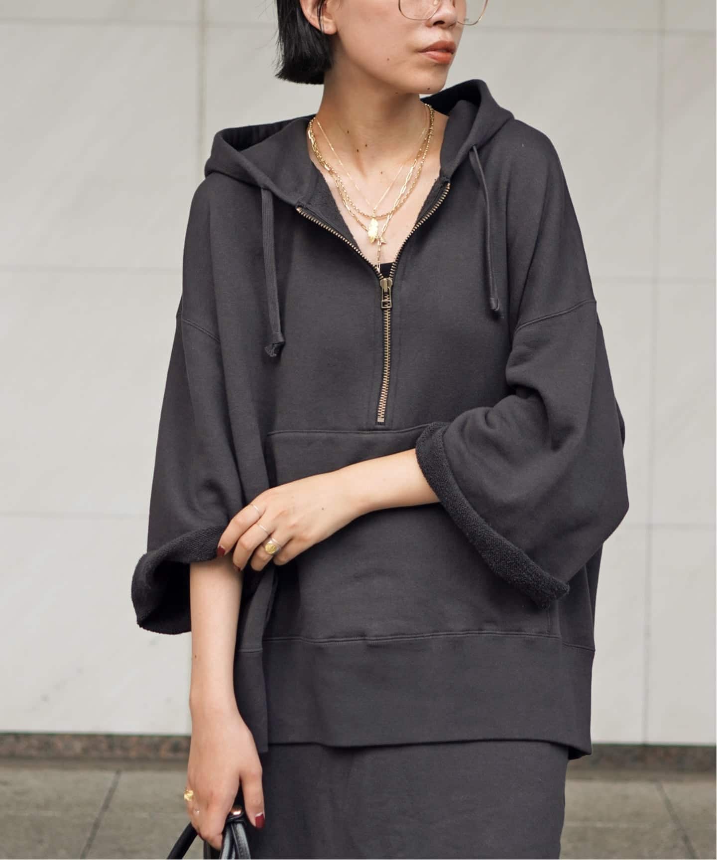 ウールミックスハーフジップフーディ（Tシャツ／カットソー）｜AP