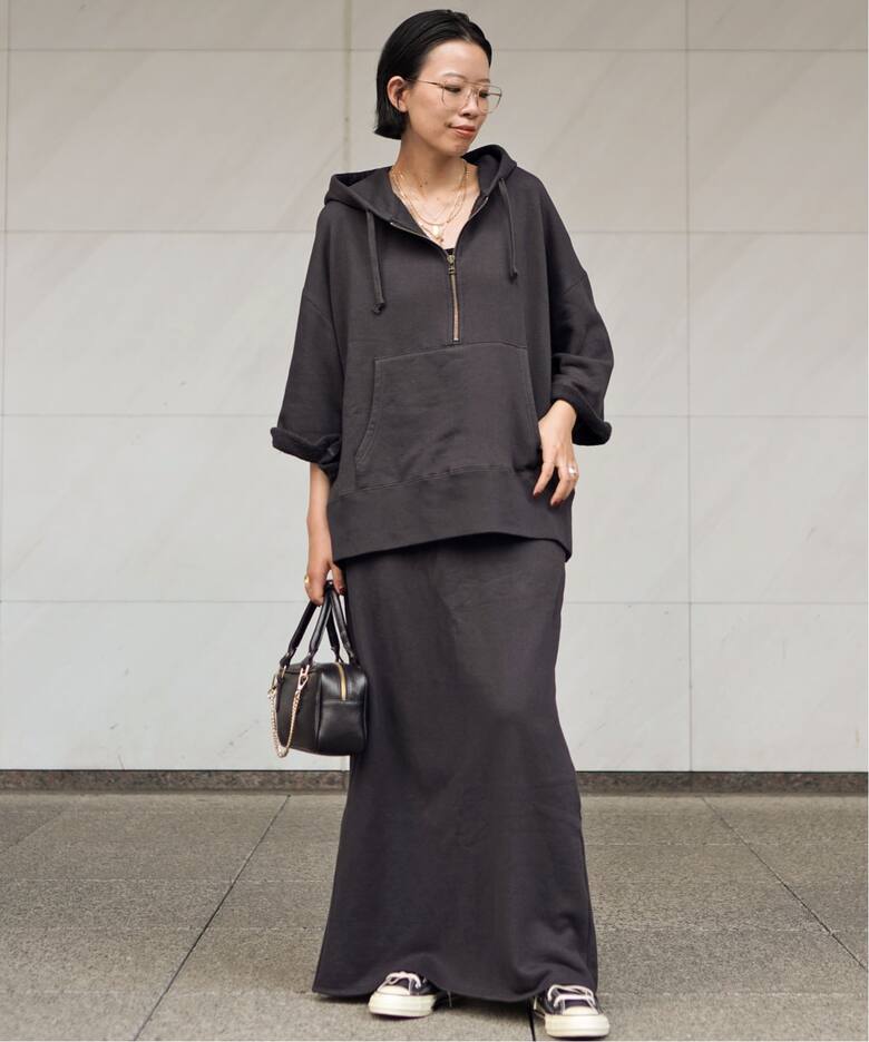 ウールミックスハーフジップフーディ（Tシャツ／カットソー）｜AP