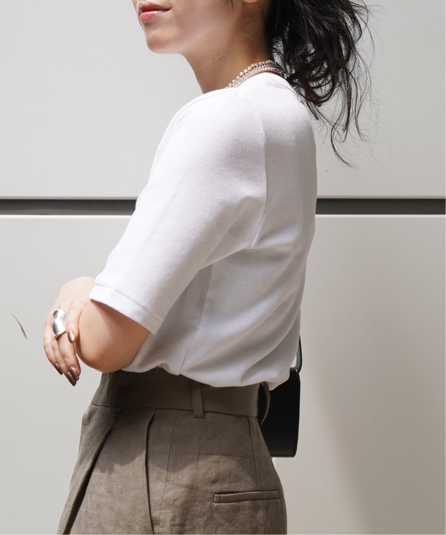 フォーマルリブTシャツ フォーマルリブTシャツ（Tシャツ／カットソー）｜AP STUDIO