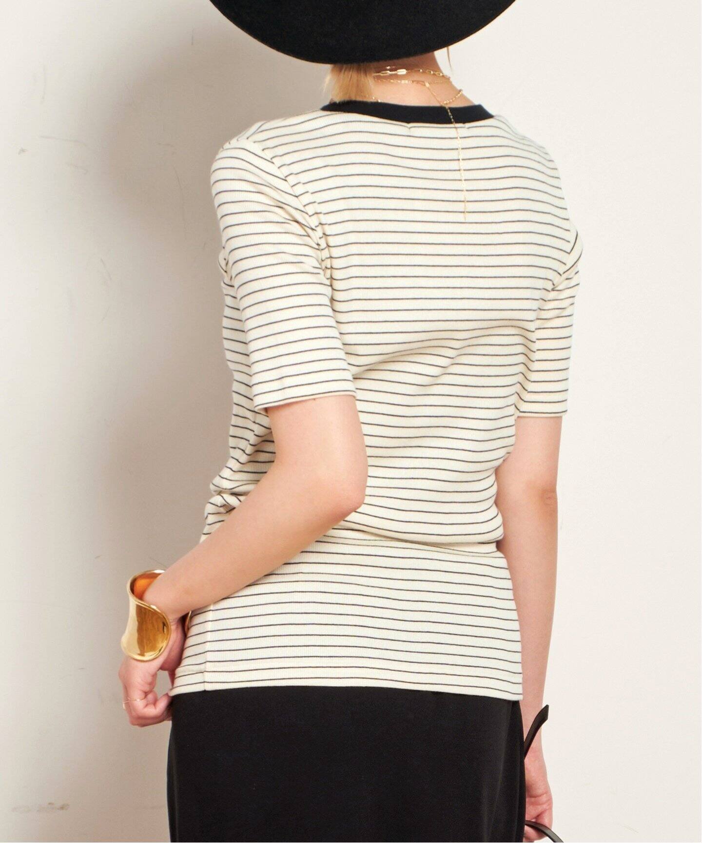 L&#39;Appartement DEUXIEME CLASSE - 新品ダグ付 AP STUDIO ボーダーTシャツ アパルトモン ドゥーズィエム L'Appartement DEUXIEME CLASSE（カットソー(長袖/七分)）の