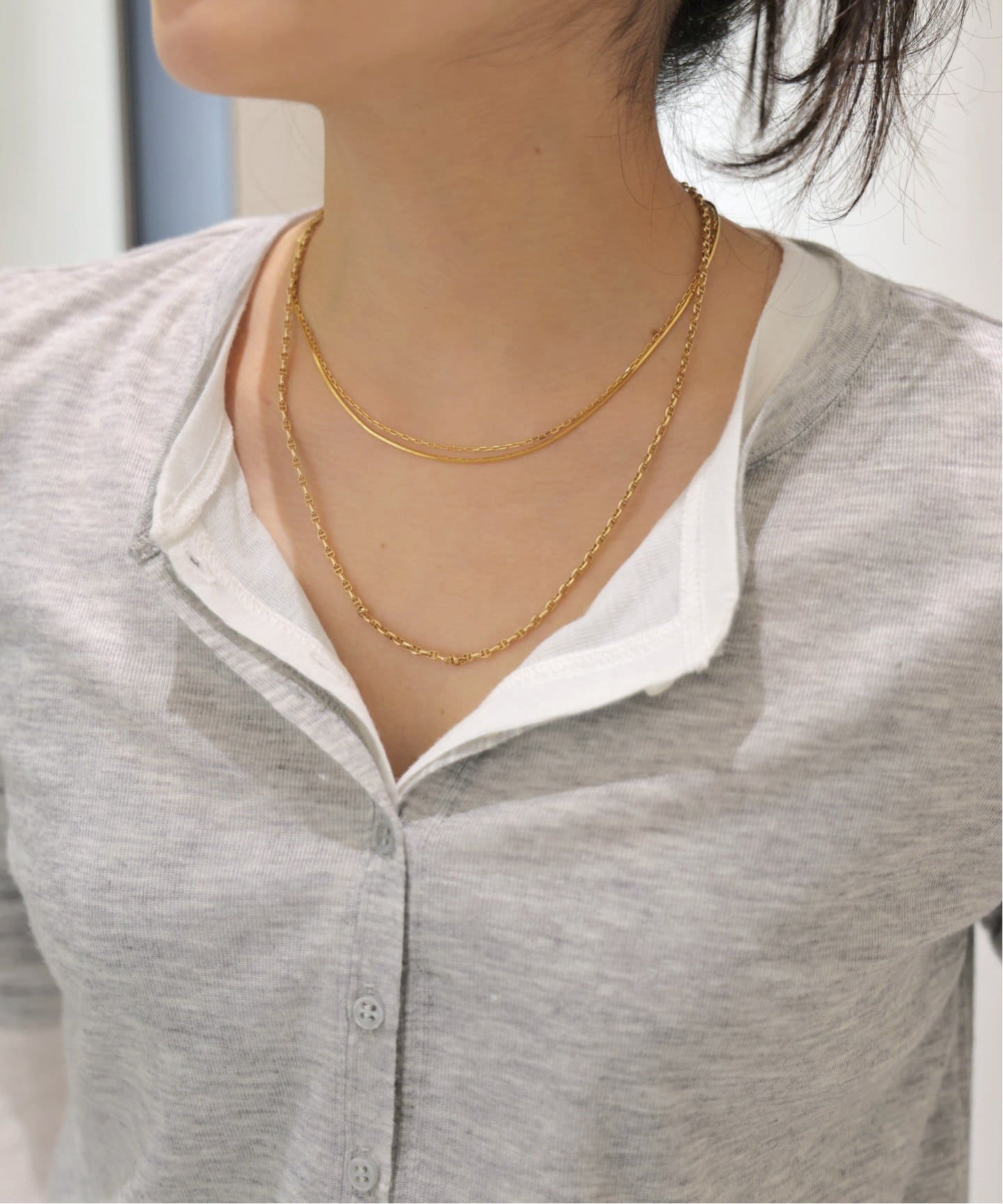 メロータッチヘンリーネックTシャツ（Tシャツ／カットソー）｜AP