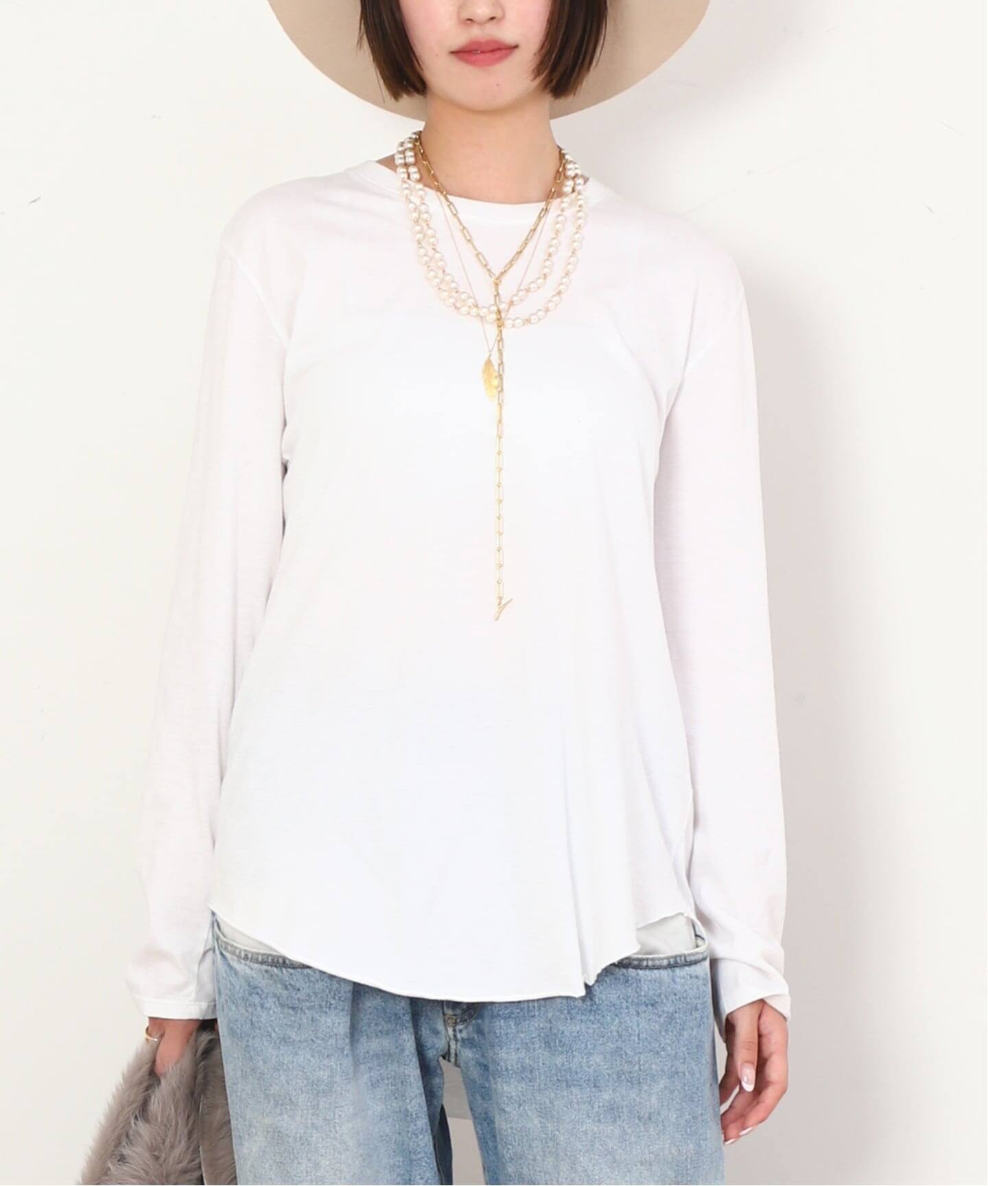 New ラウンドテールTシャツ（Tシャツ／カットソー）｜AP STUDIO