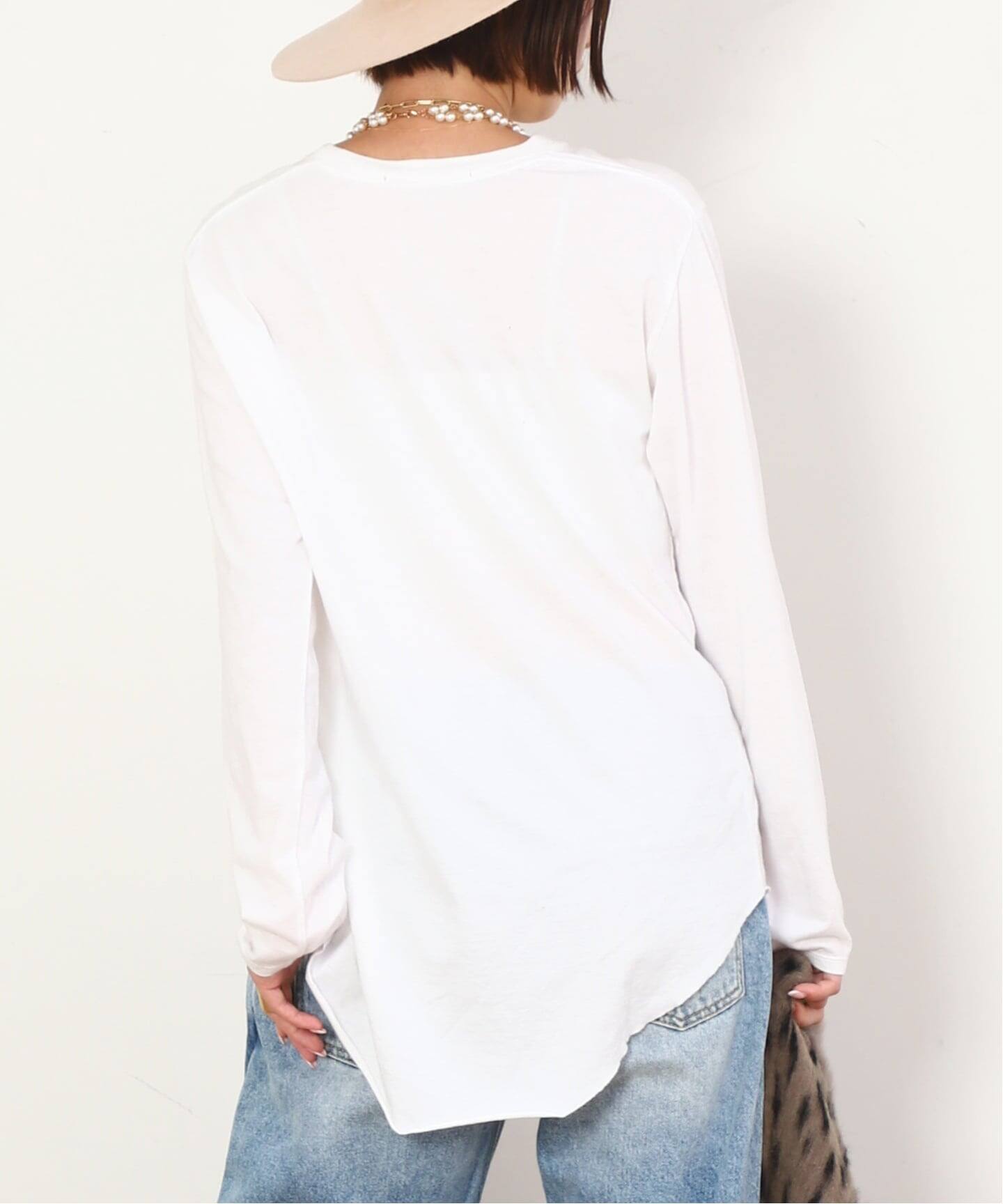 追加2New round tail T-sh（Tシャツ／カットソー）｜AP STUDIO