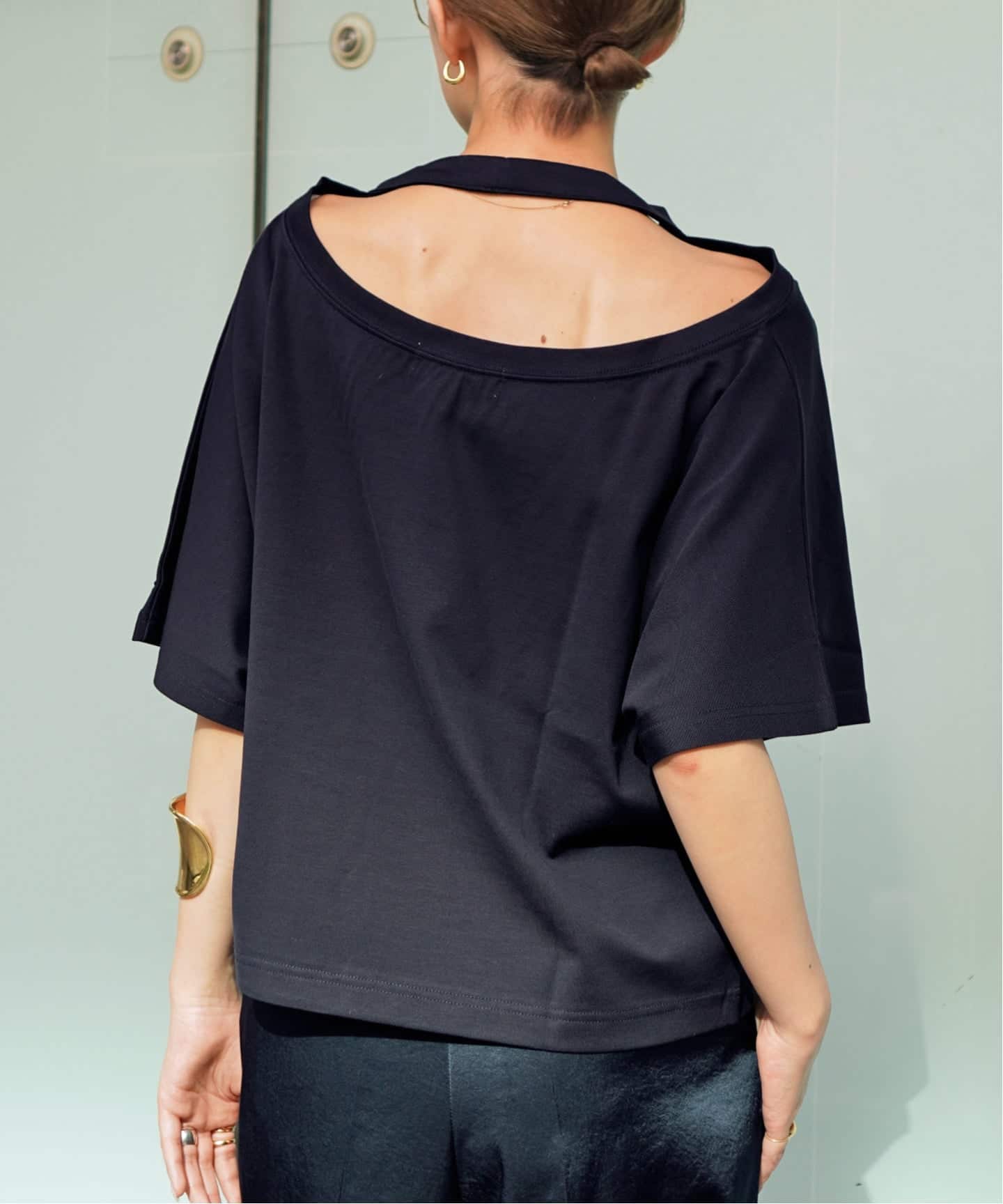 AP STUDIO オープンバックTシャツ オープンバックTシャツ（Tシャツ/カットソー）｜AP STUDIO