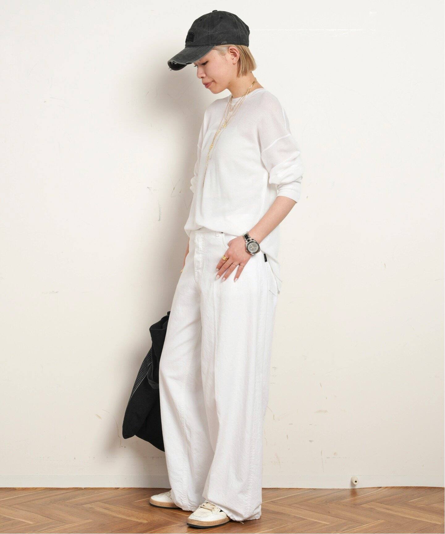 New シアーワッフルTシャツ（Tシャツ／カットソー）｜AP STUDIO