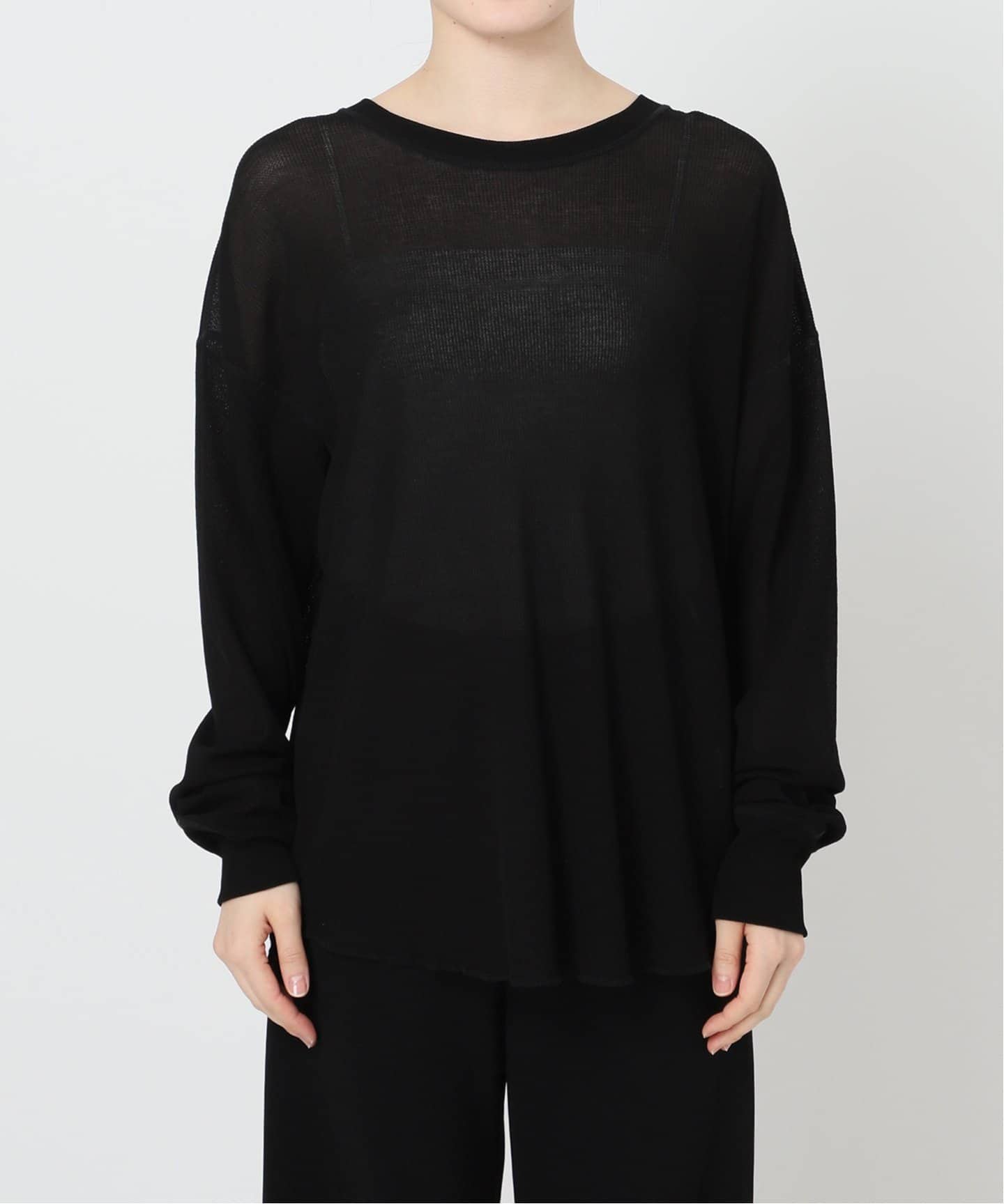 New シアーワッフルTシャツ（Tシャツ／カットソー）｜AP STUDIO