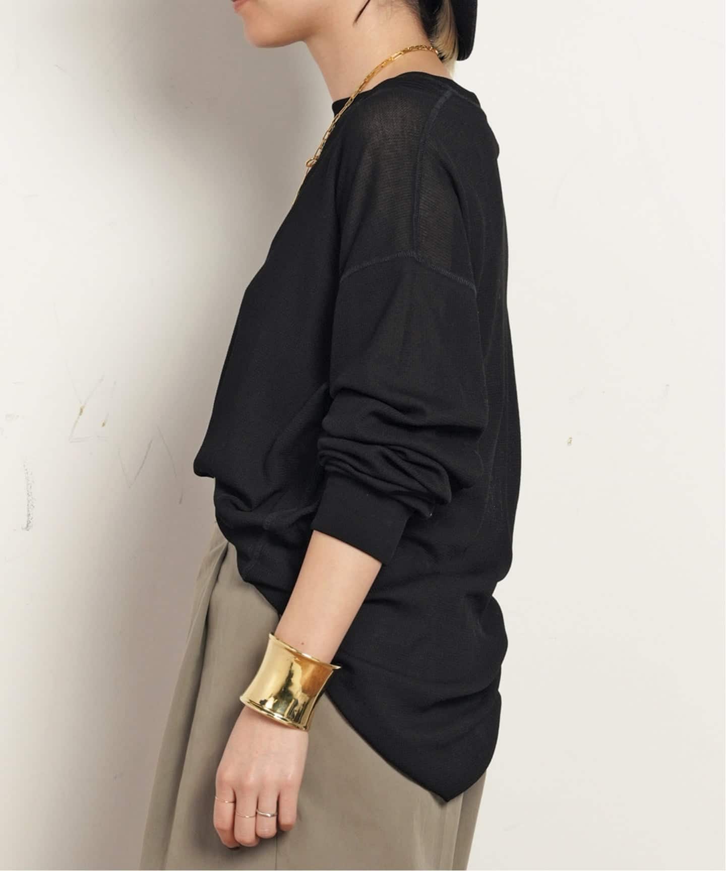 New シアーワッフルTシャツ（Tシャツ／カットソー）｜AP STUDIO