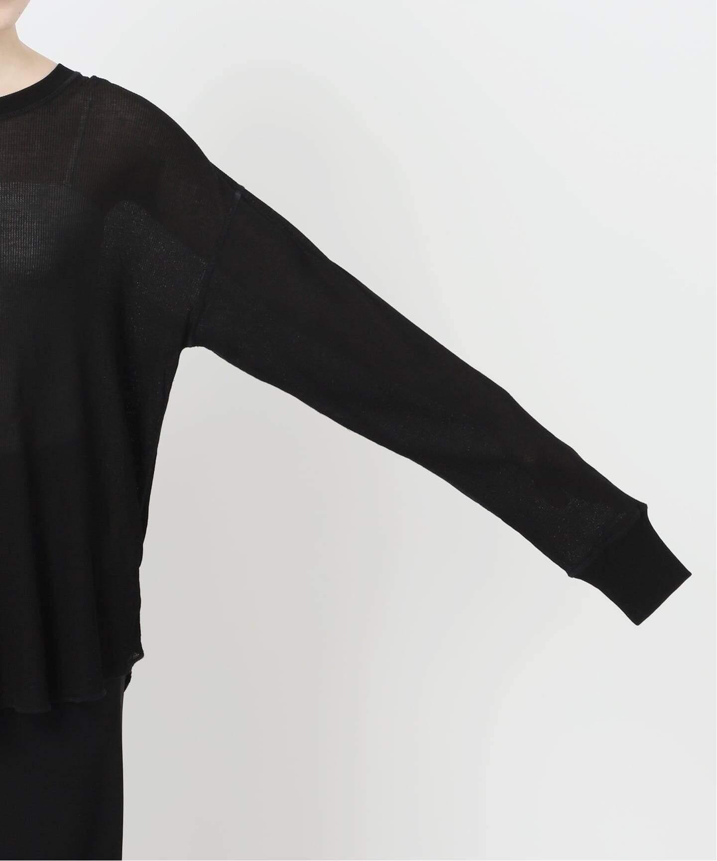 AP STUDIO 25SS New シアーワッフルTシャツ ホワイト New シアーワッフルTシャツ（Tシャツ／カットソー）｜AP STUDIO