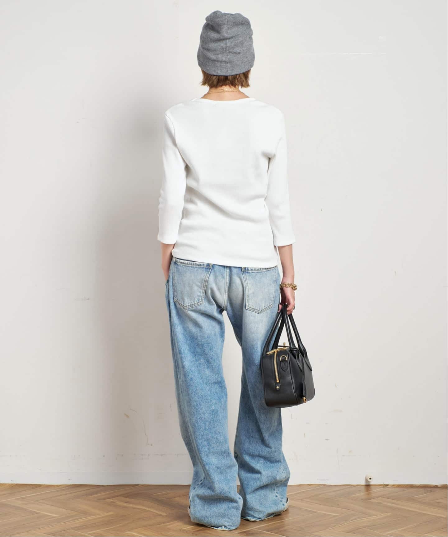 AP STUDIO リブUネックプルオーバー リブUネックプルオーバー（Tシャツ／カットソー）｜AP STUDIO