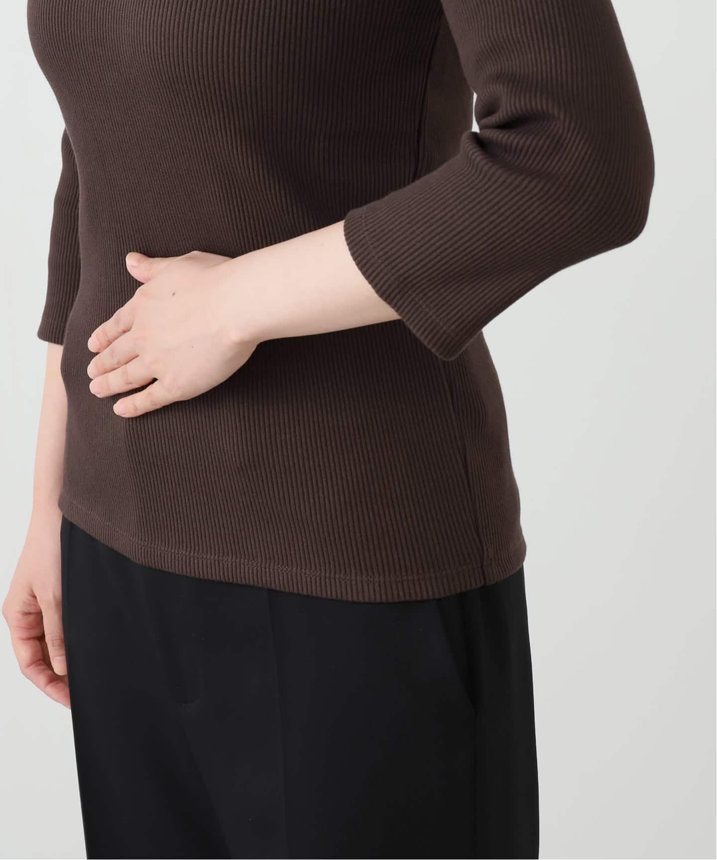 AP STUDIO リブUネックプルオーバー リブUネックプルオーバー（Tシャツ／カットソー）｜AP STUDIO