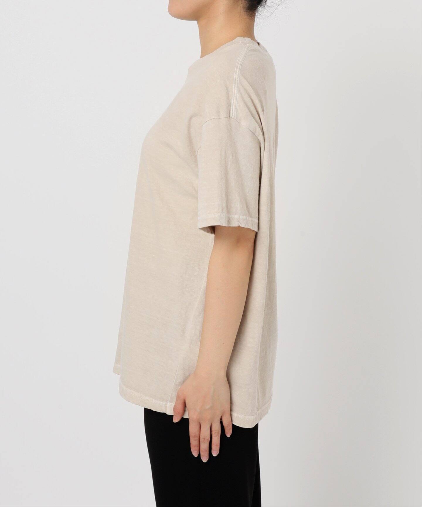 AP STUDIO ギザ87 ビッグTシャツ⭐︎ベージュ コンパクトTシャツ（Tシャツ／カットソー）｜AP STUDIO（エーピー