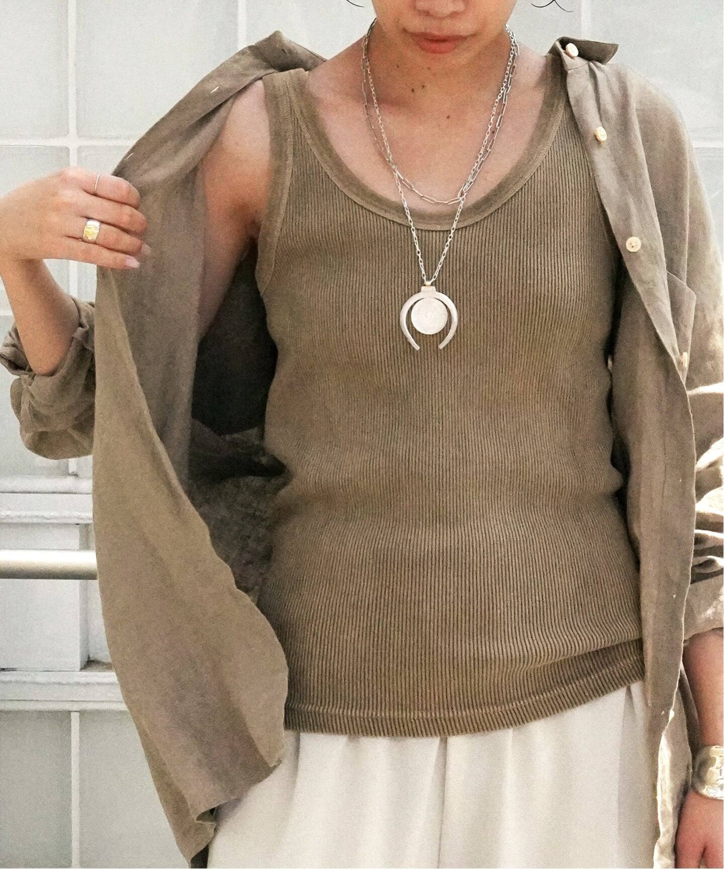 【mic】vintage tank top ヴィンテージ タンクトップ MOUSSY（マウジー）の「VINTAGE LIKE TEAM タンクトップ（タンクトップ