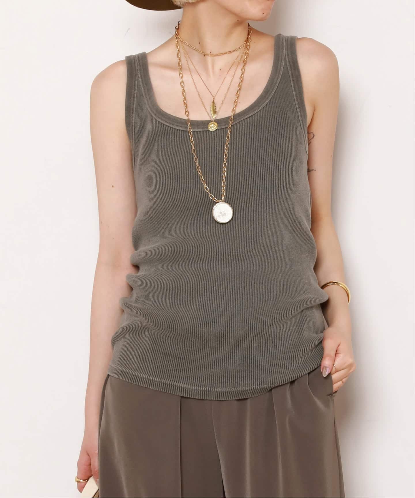 Vintage Tank top（Tシャツ／カットソー）｜AP STUDIO（エーピー