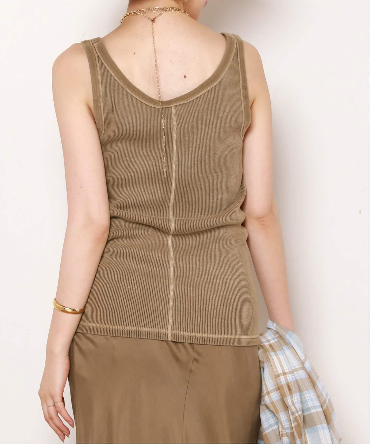 【mic】vintage tank top ヴィンテージ タンクトップ CLEL（クレイル） タンクトップ 「CLEL」High Vintage Design Layered