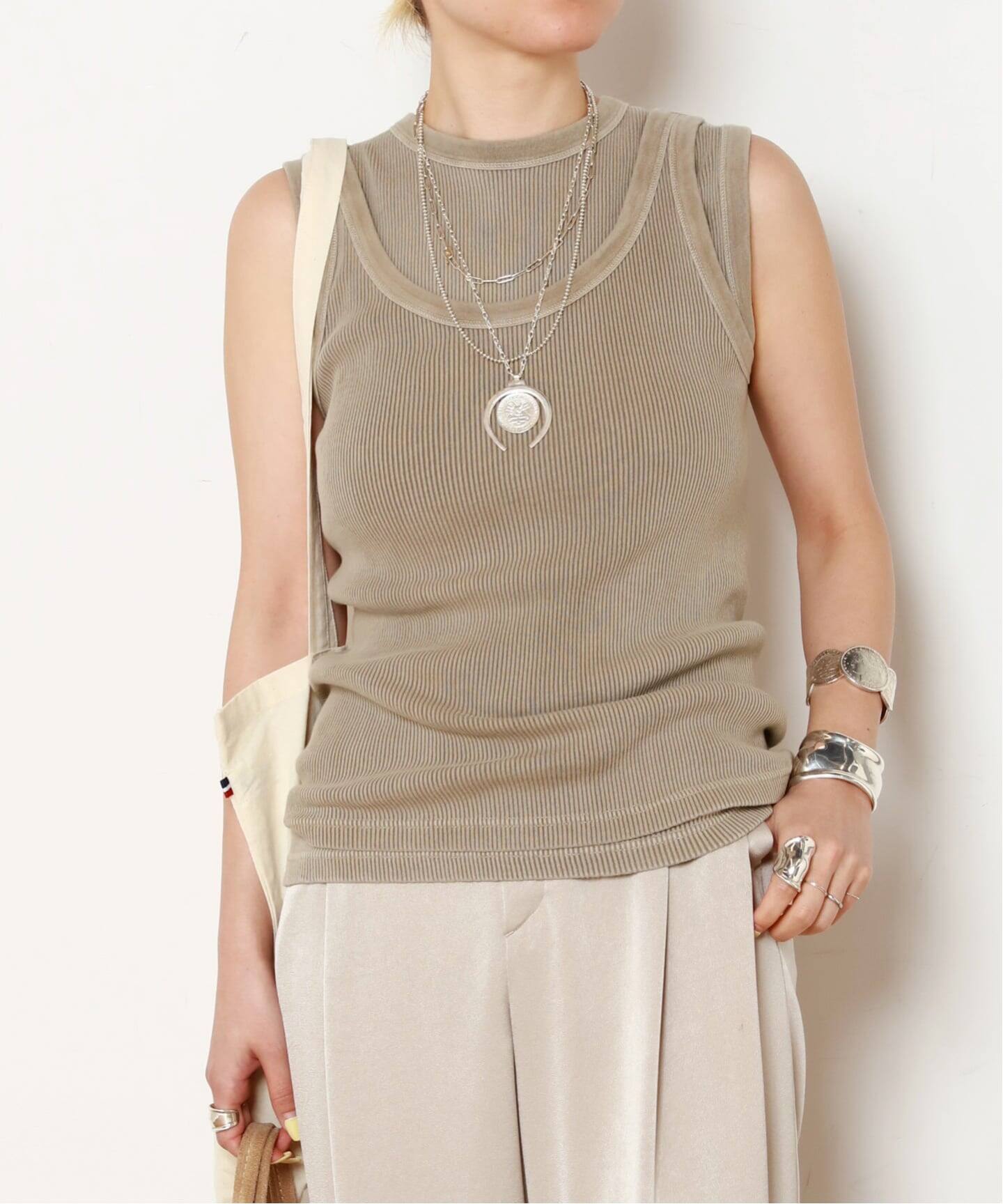 Vintage Tank top（Tシャツ／カットソー）｜AP STUDIO（エーピー