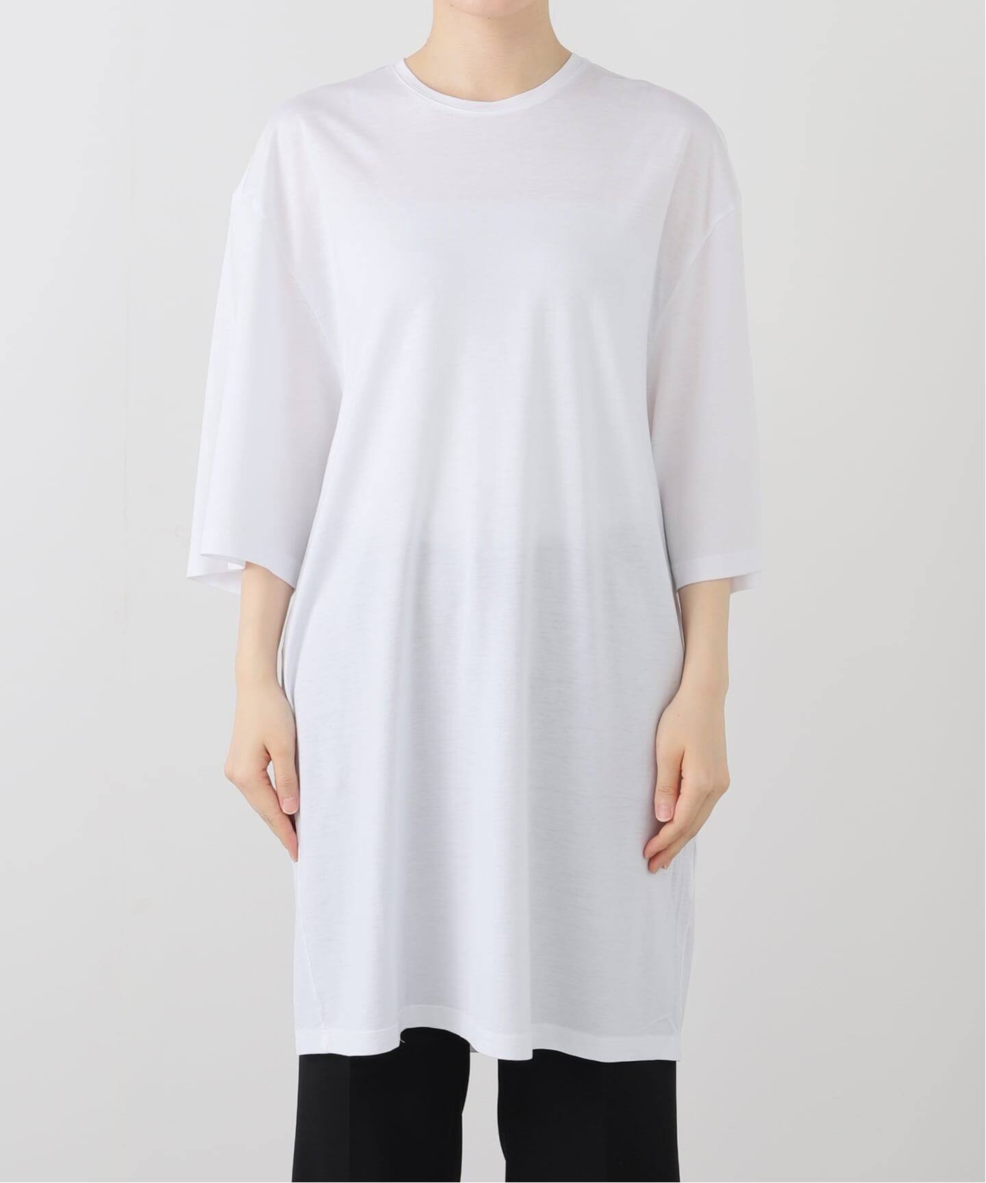 【関税込み】TOTEME ホワイト Relaxed Tee ミニワンピース Relaxed tee dress white – TOTEME