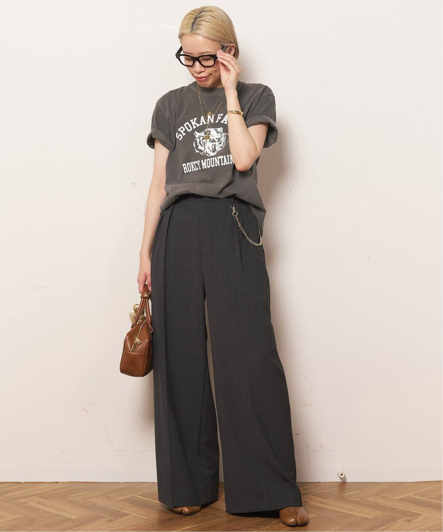 AP STUDIO Tシャツグレー GULF COAST SPORTSWEAR】SPOKAN FALLS T-sh（Tシャツ