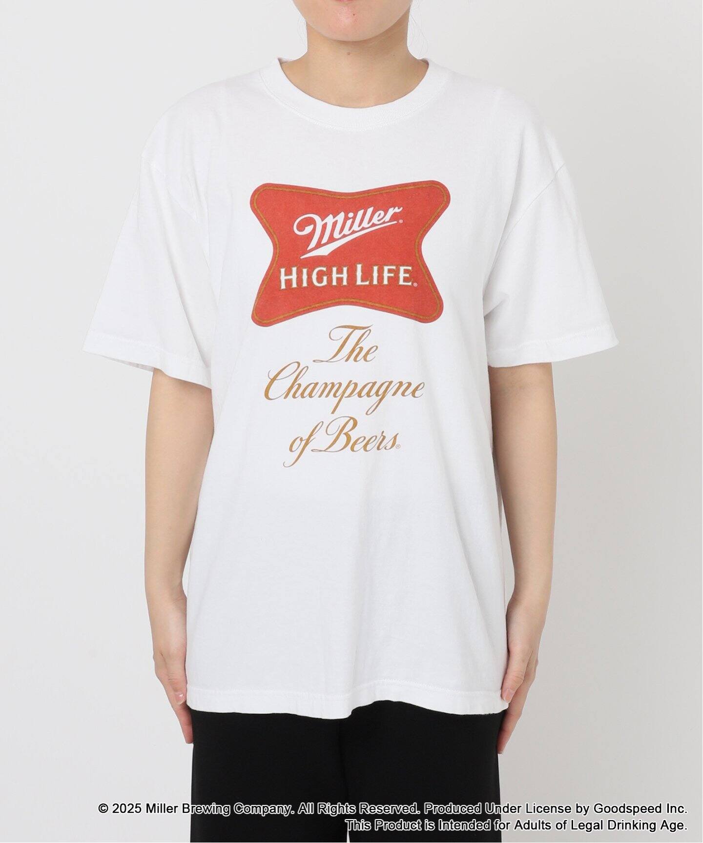 GOOD ROCK SPEED】Miller LITE ロゴ マーク 半袖 Tシャツ
