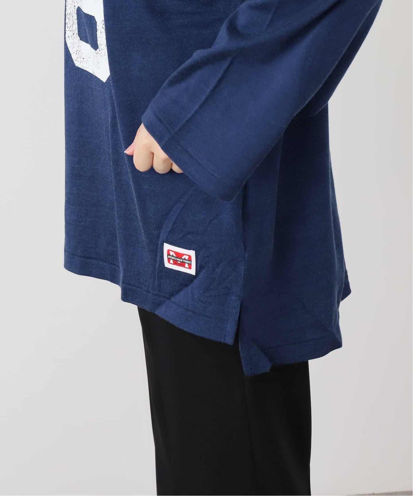 athletic wear MASON】別注レーヨンフットボールTシャツ（T