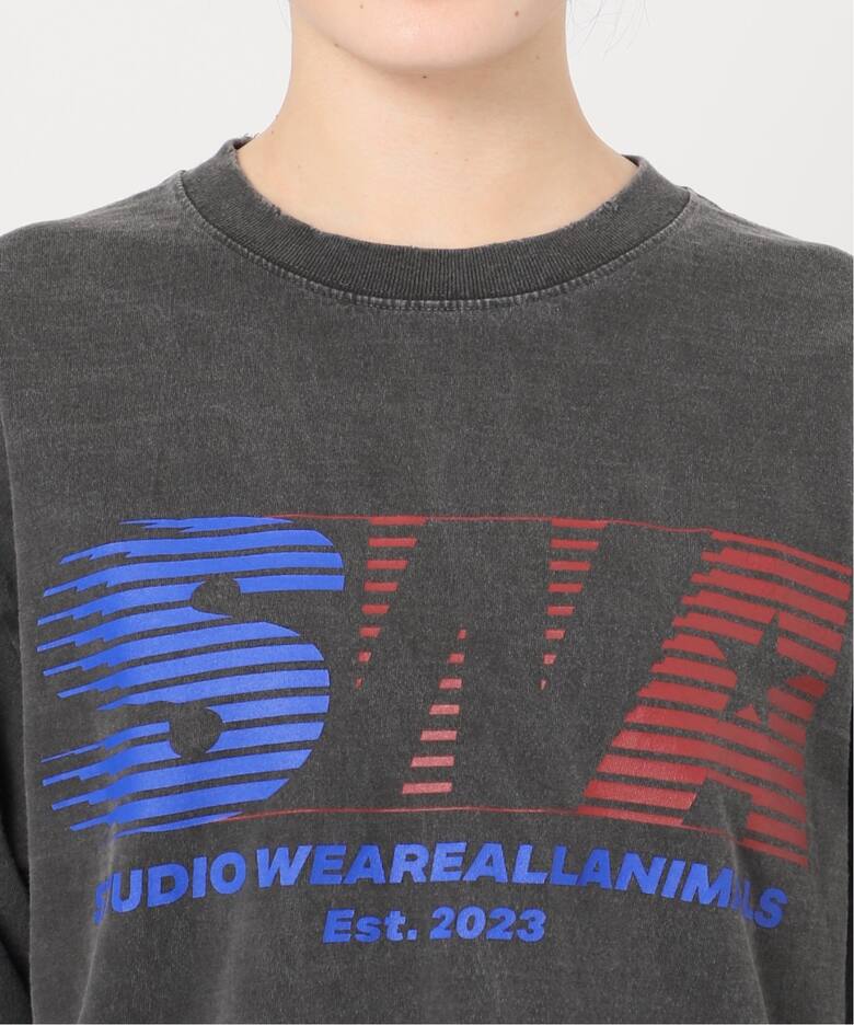 STUDIO WEAREALLANIMALS】Fast Logo Long sleeve T（Tシャツ  