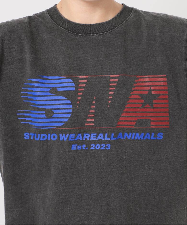 STUDIO WEAREALLANIMALS】Fast Logo Long sleeve T（Tシャツ  