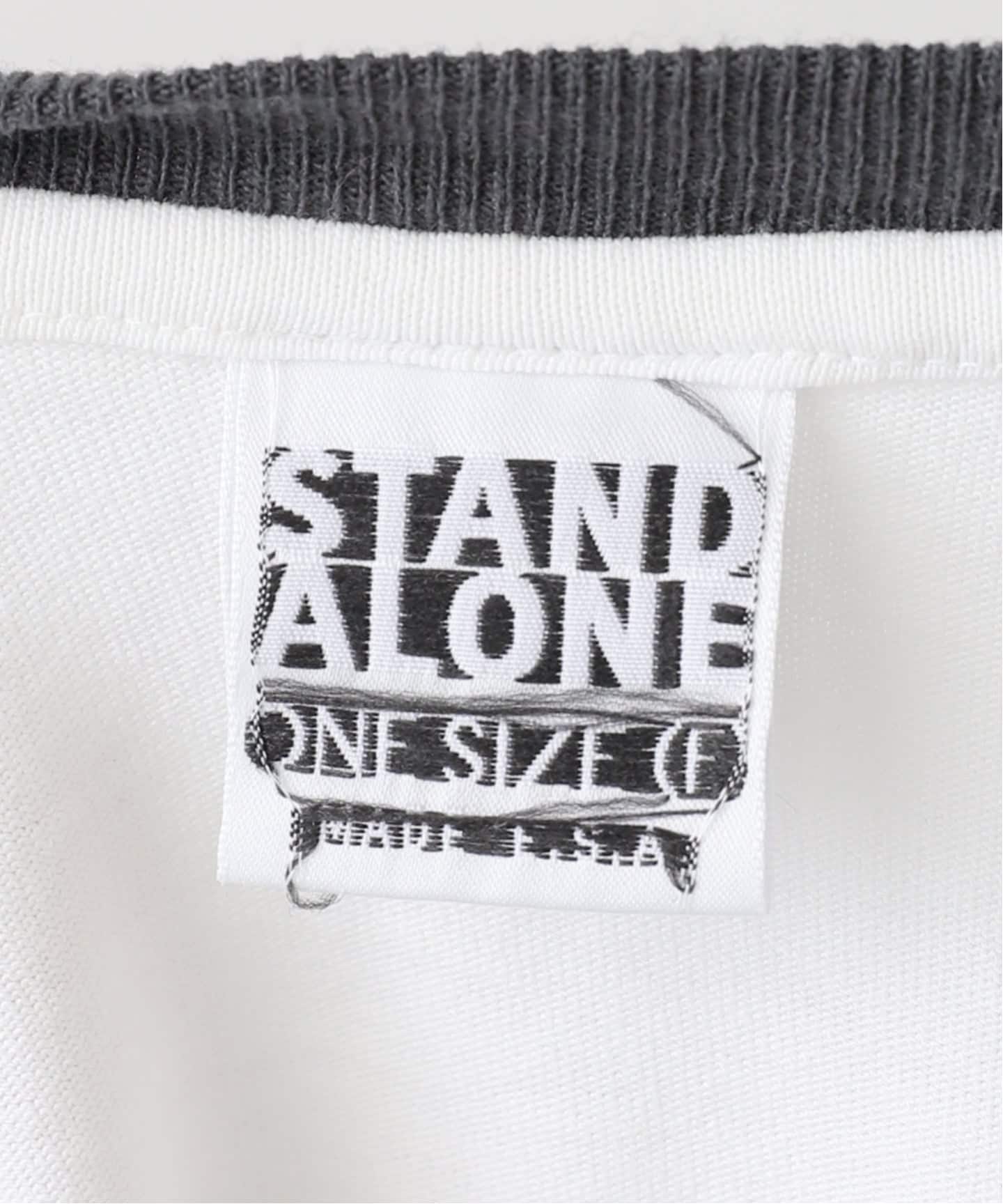 STANDALONE スタンドアローン　プリントTシャツ StandAlone/スタンド アローン】STA PRINTED RINGER T-SH（Tシャツ