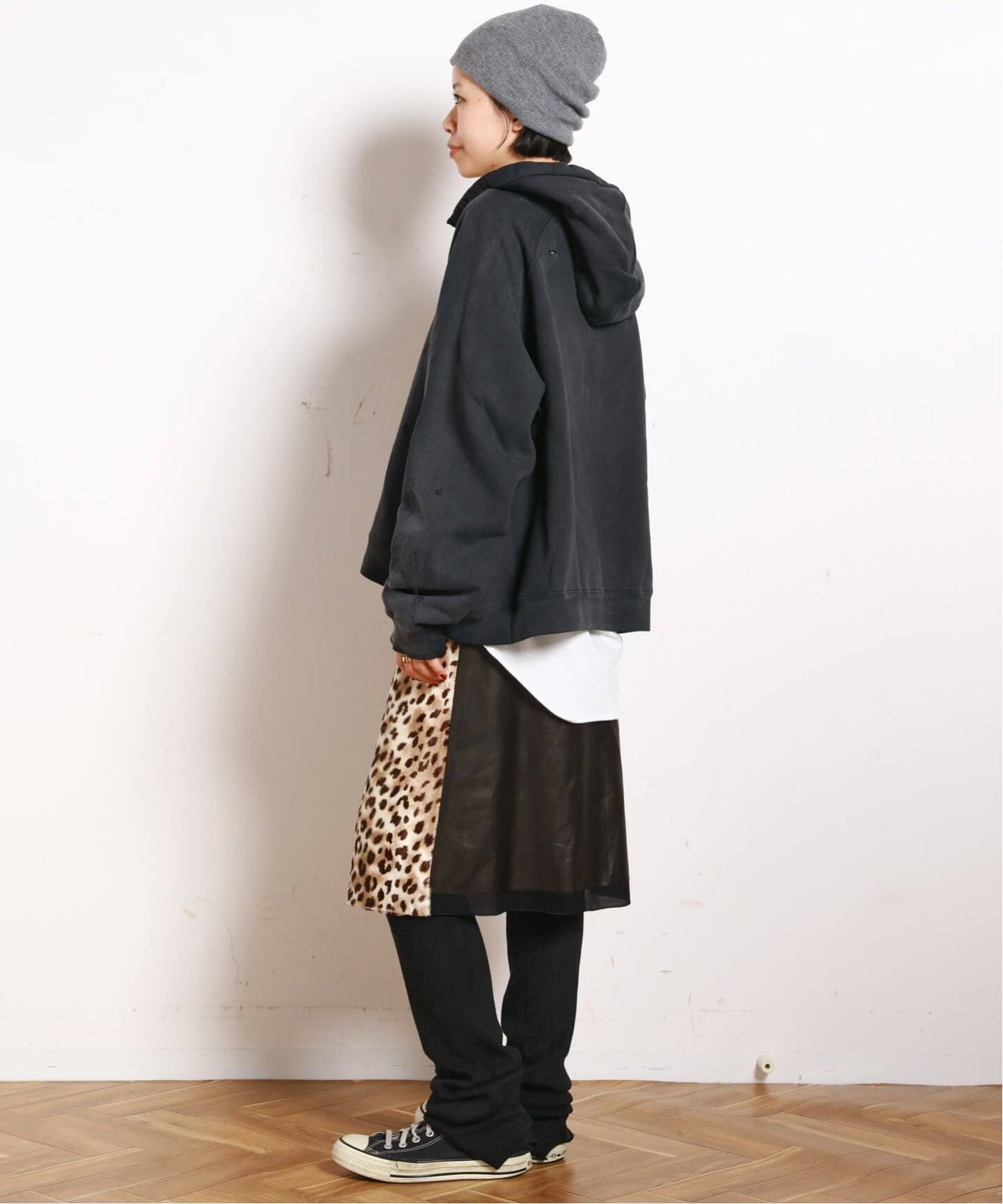 AROHA　AP STUDIO ニットフーディー StandAlone/スタンド アローン】DESTROYED EMBROIDERY HOODIE