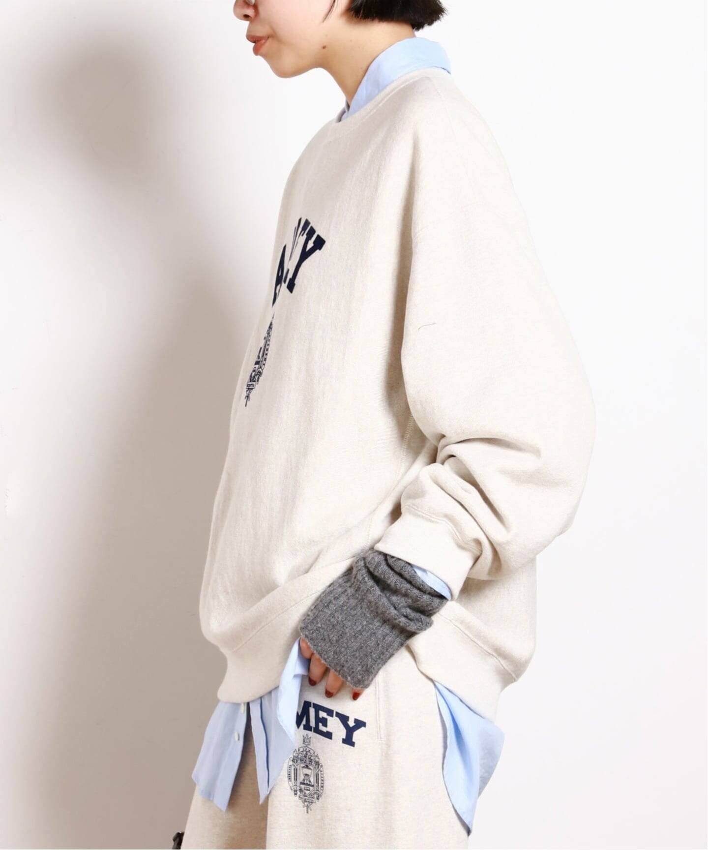 AMERICANA/アメリカーナ】別注AMEY emblem C/N PULLOVER（Tシャツ 