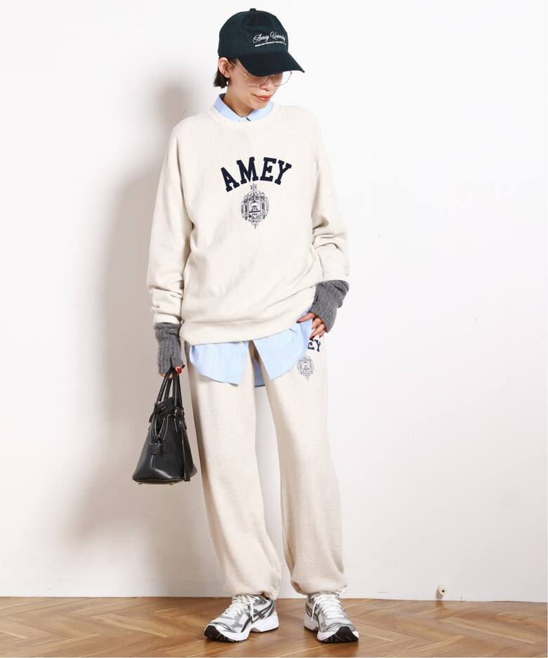 AMERICANA/アメリカーナ】別注AMEY emblem C/N PULLOVER（Tシャツ 