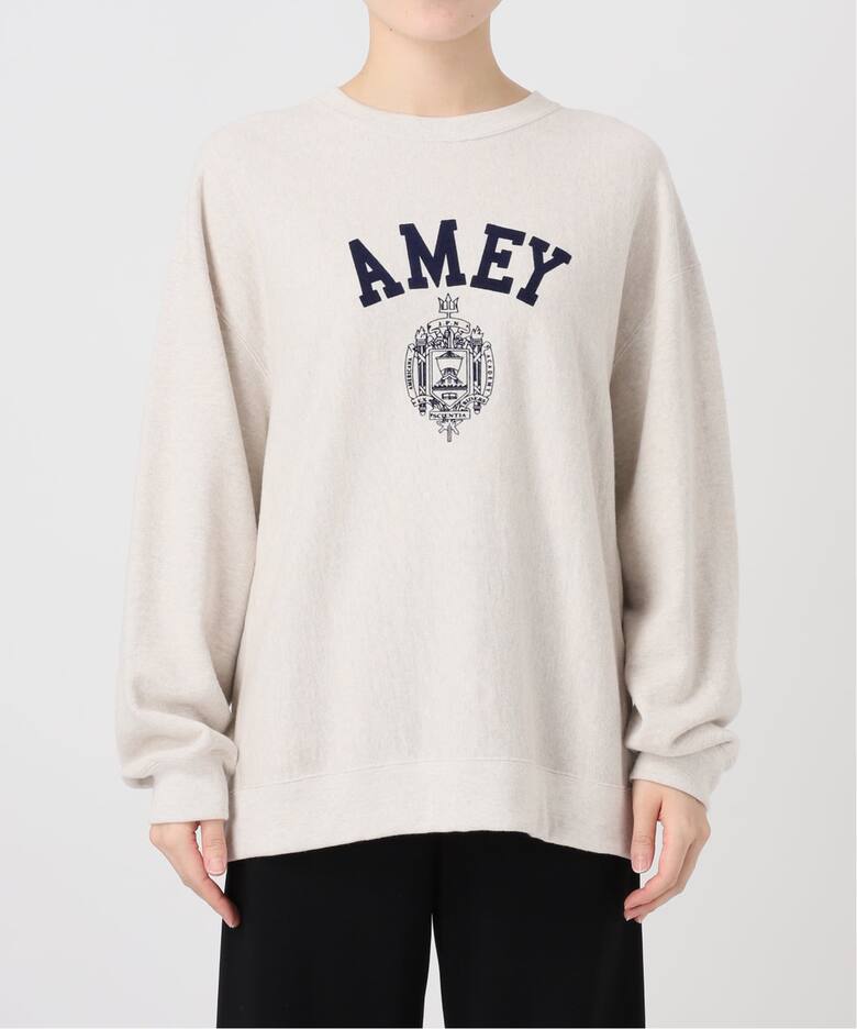 AMERICANA/アメリカーナ】別注AMEY emblem C/N PULLOVER（Tシャツ 