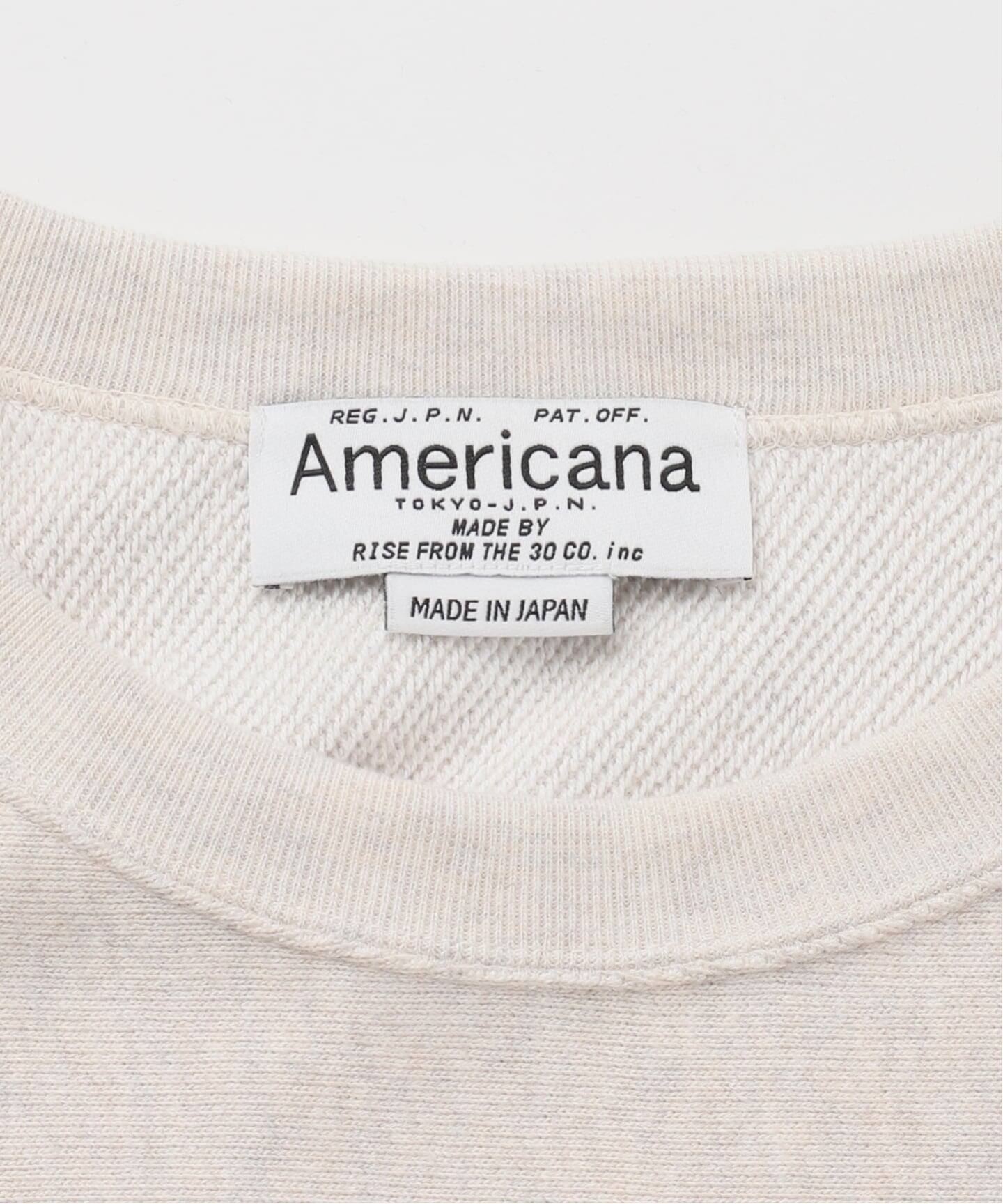 AMERICANA/アメリカーナ】別注AMEY emblem C/N PULLOVER（Tシャツ