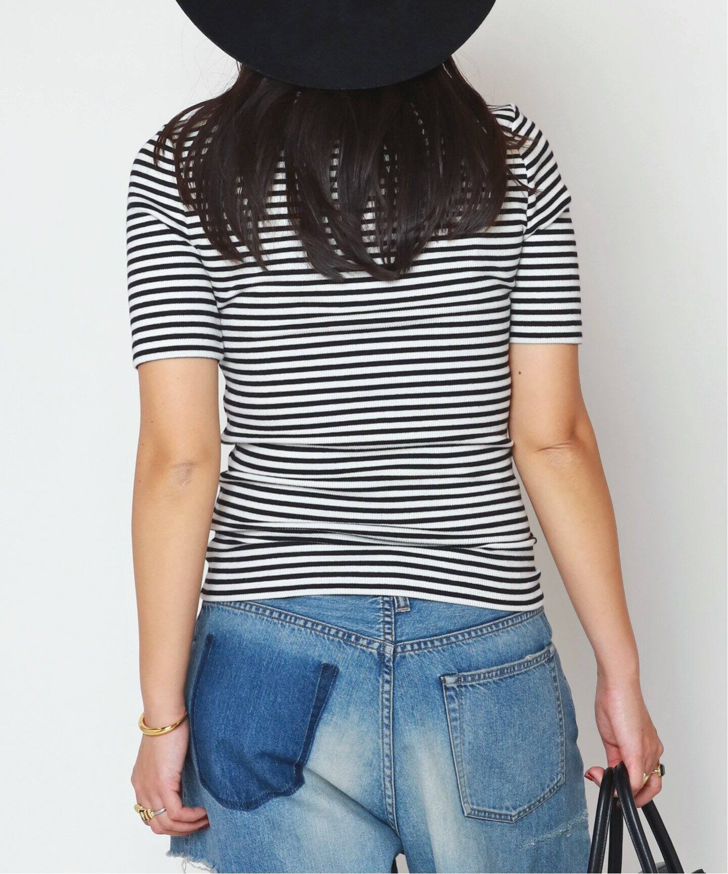 ANINE BING alessia border ボーダー 長袖 Tシャツ ANINE BING alessia border ボーダー 長袖 Tシャツ - メルカリ