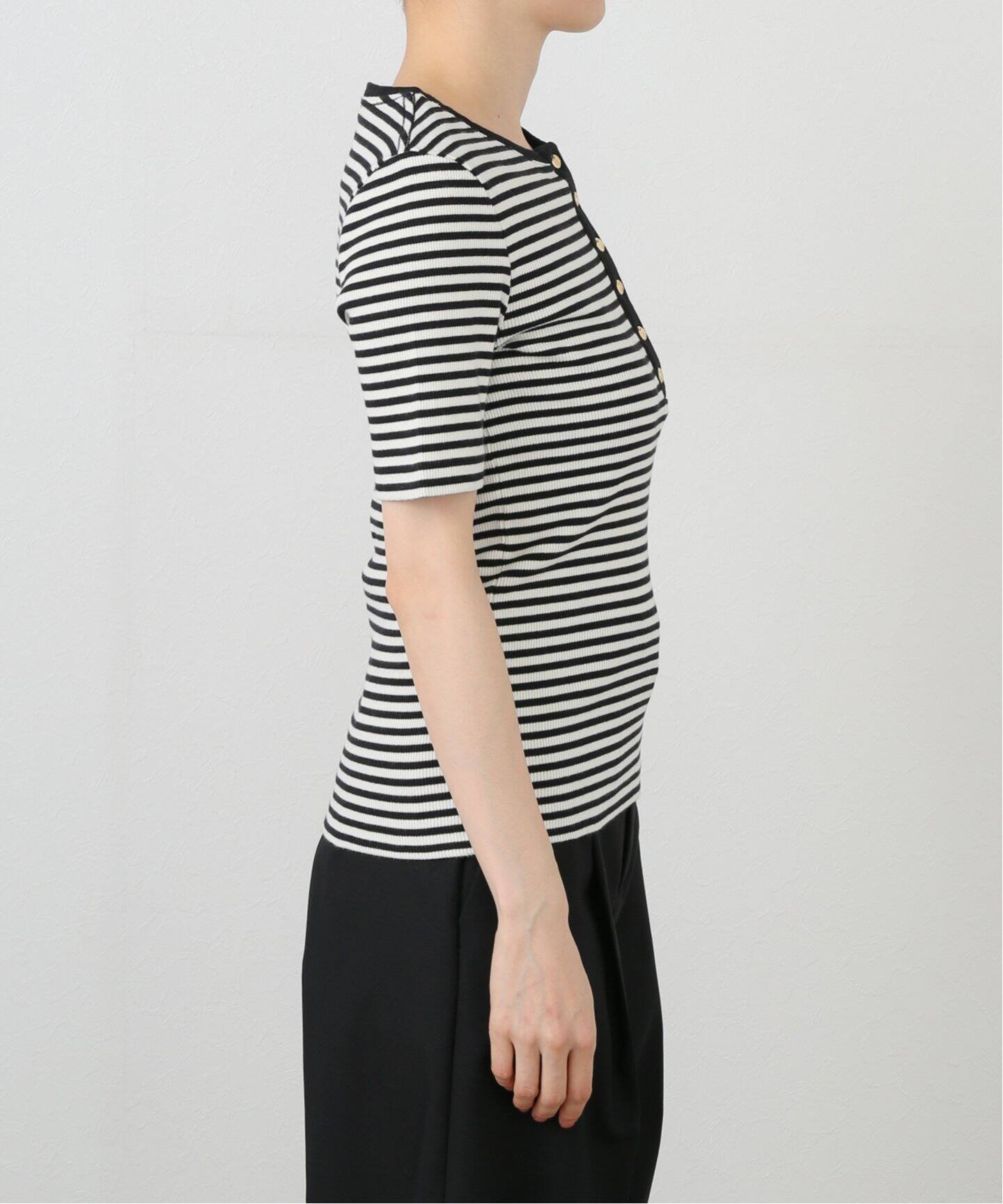 ANINE BING/アニン ビン】ALESSIA TEE border（Tシャツ／カットソー