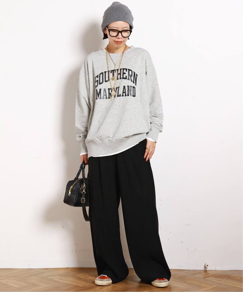 athletic wear MASON】別注オーバーカレッジスウェット（Tシャツ 
