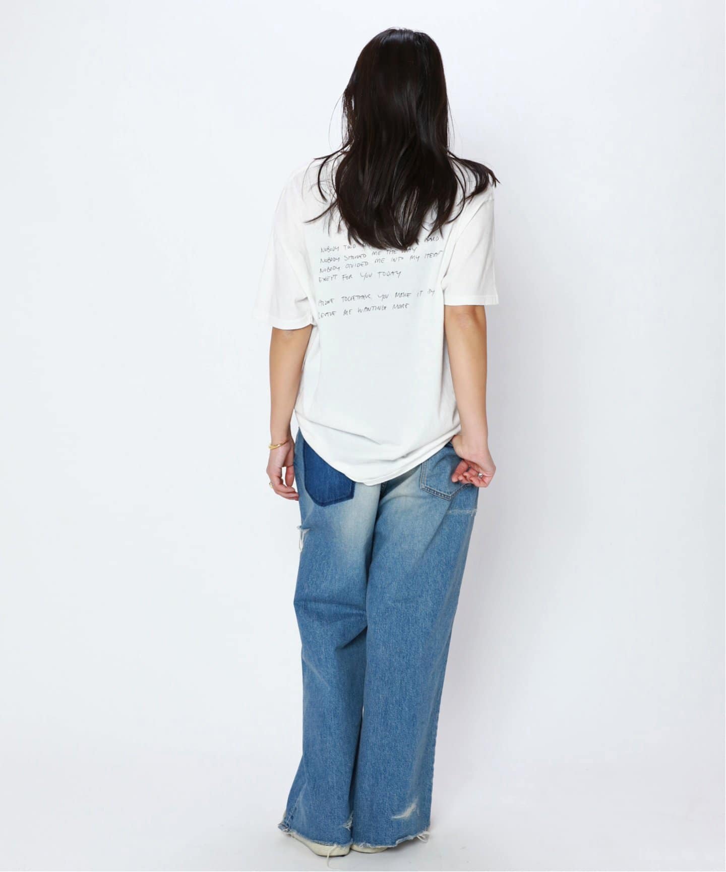ANINE BING アニン ビン WALKER TEE LYRICS ANINE BING/アニン ビン】WALKER TEE LYRICS（Tシャツ